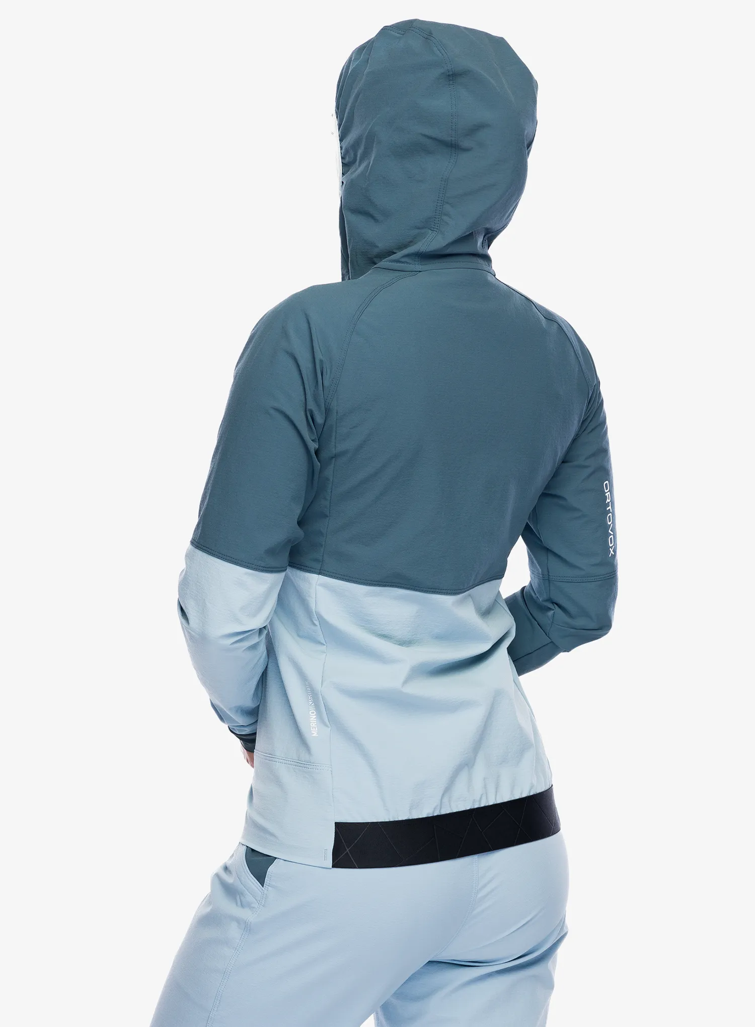 Ženska softshell jakna Ortovox Punta Berrino Hooded Jacket - dark arctic grey