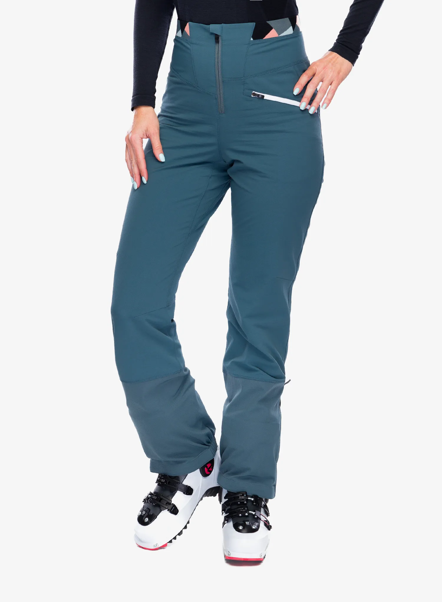 Ženske softshell hlače Ortovox Punta Berrino Stretch Pants - dark arctic grey