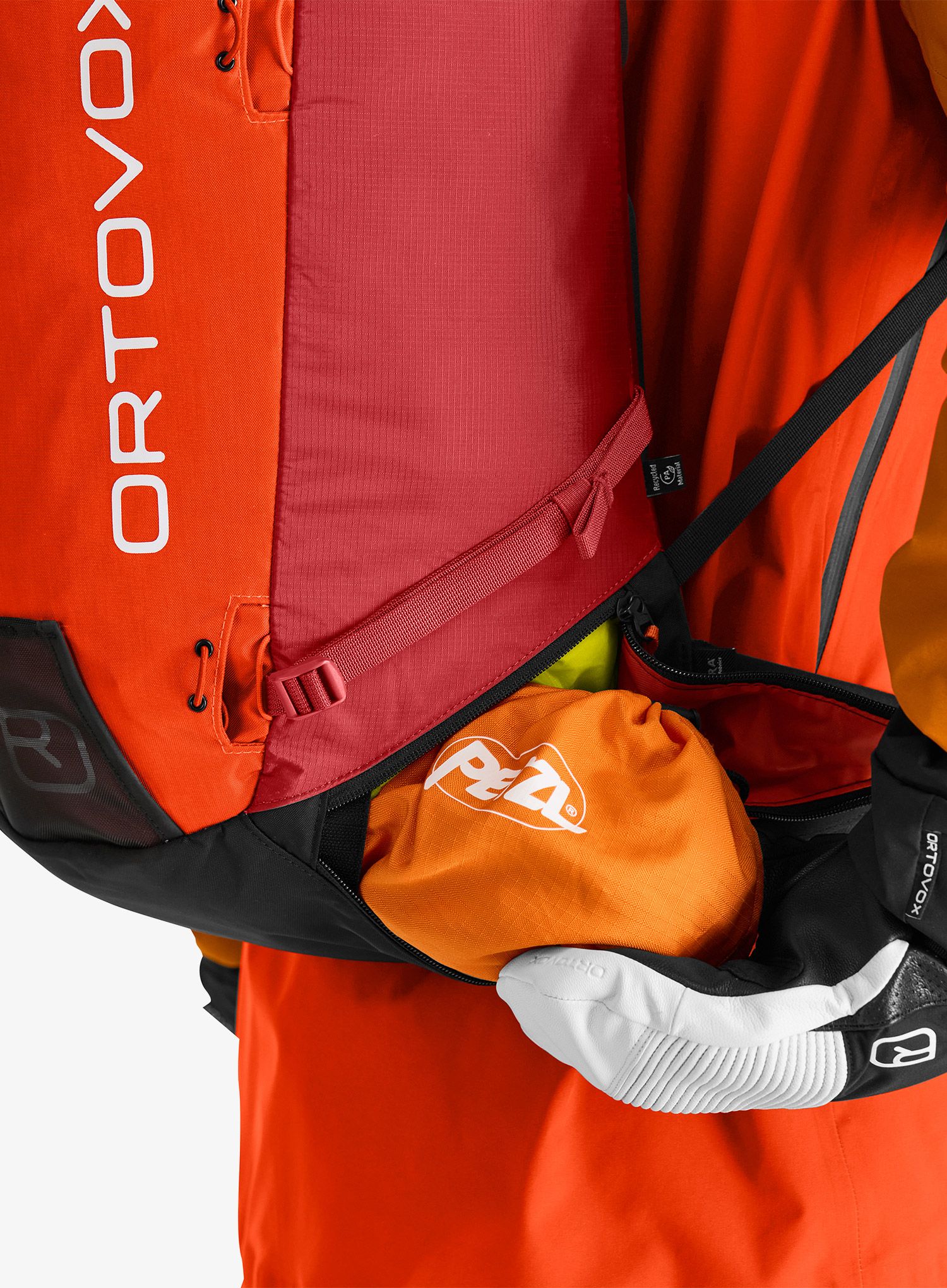 Smučarski nahrbtnik Ortovox Ravine 28 - hot orange