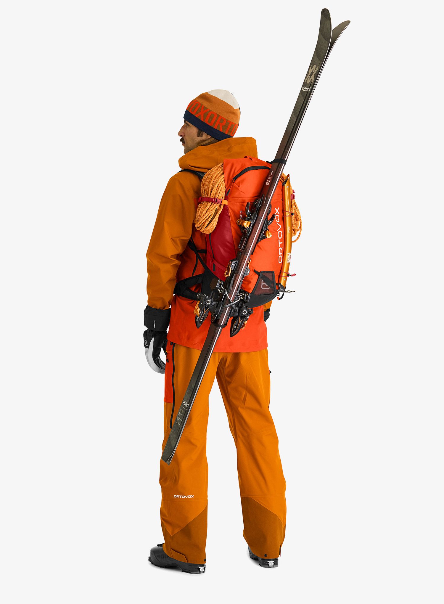 Smučarski nahrbtnik Ortovox Ravine 28 - hot orange
