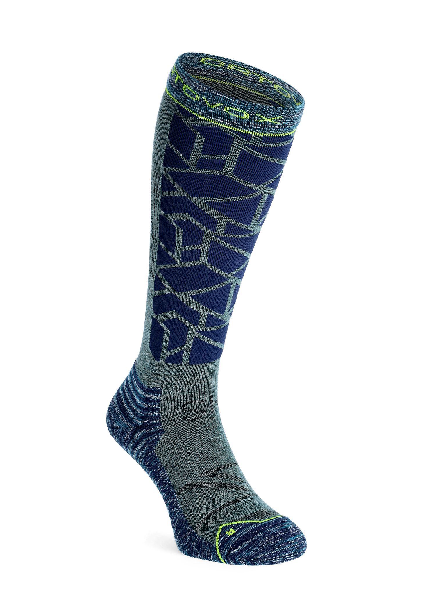 Merino nogavice Ortovox Ski Tour Comp Long Socks - deep ocean