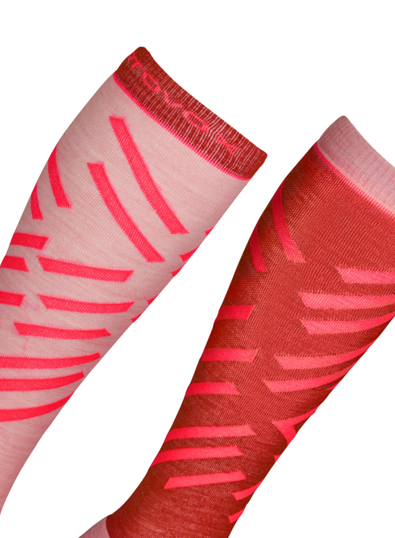 Ženske nogavice Ortovox Ski Tour Long Socks - sunset orange