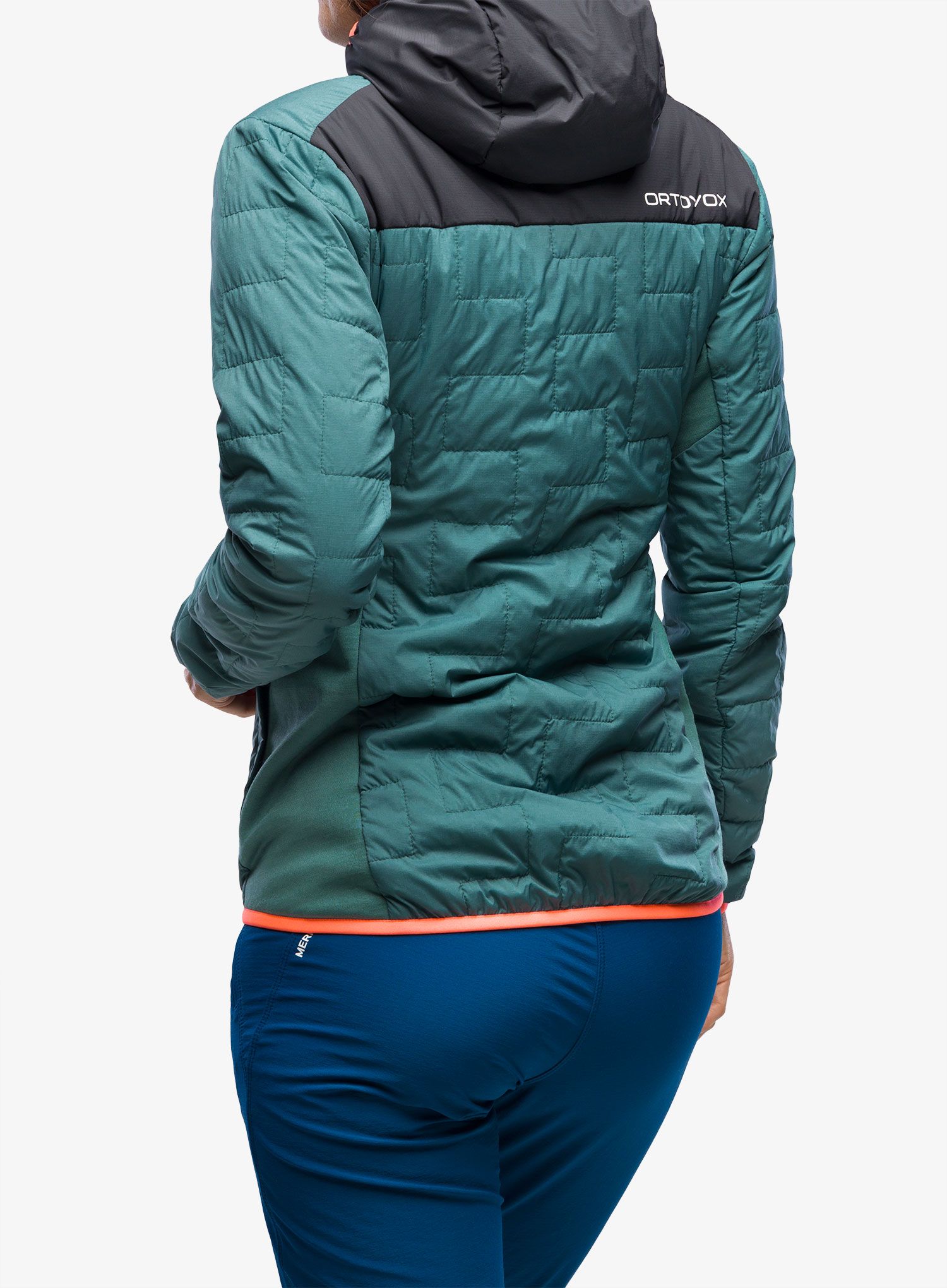 Ženska sintetična jakna Ortovox Swisswool Piz Badus Jacket - arctic grey