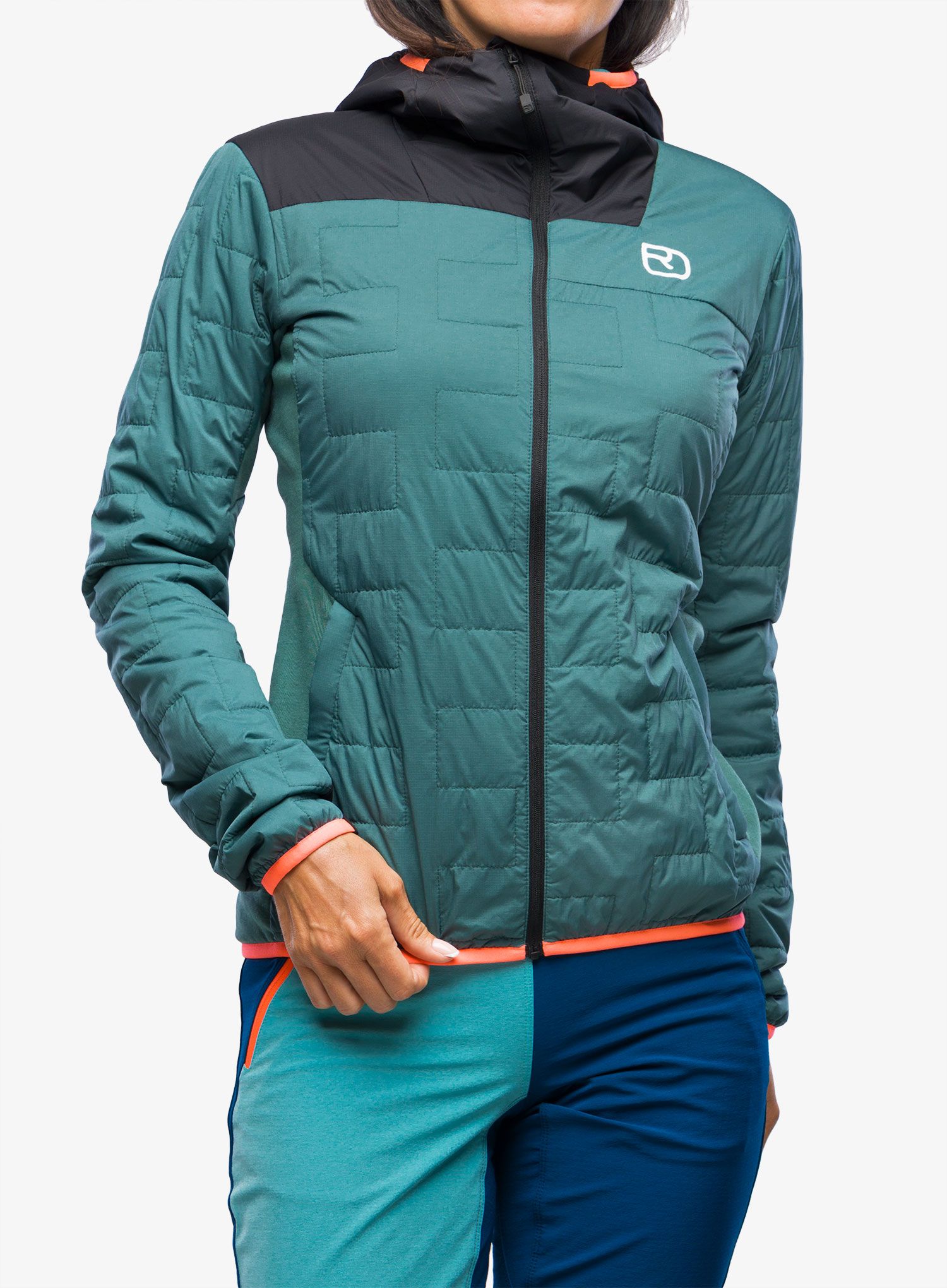 Ženska sintetična jakna Ortovox Swisswool Piz Badus Jacket - arctic grey