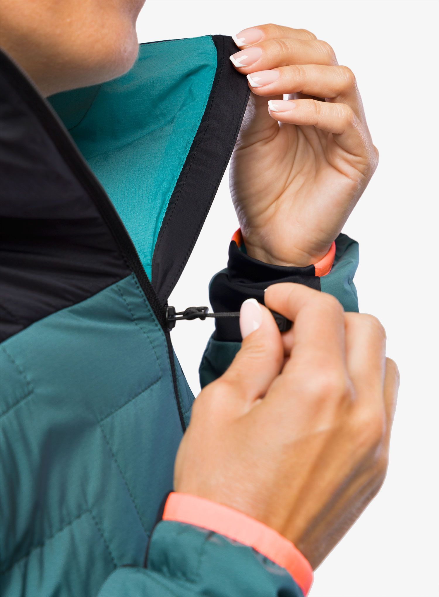 Ženska sintetična jakna Ortovox Swisswool Piz Badus Jacket - arctic grey