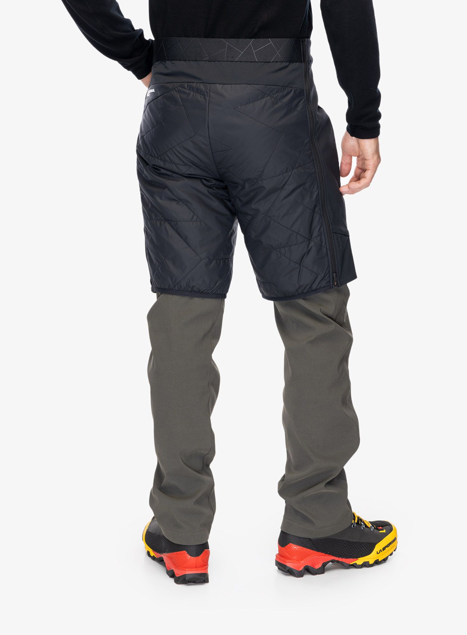 Podložene kratke hlače Ortovox Swisswool Piz Boe Shorts - black raven