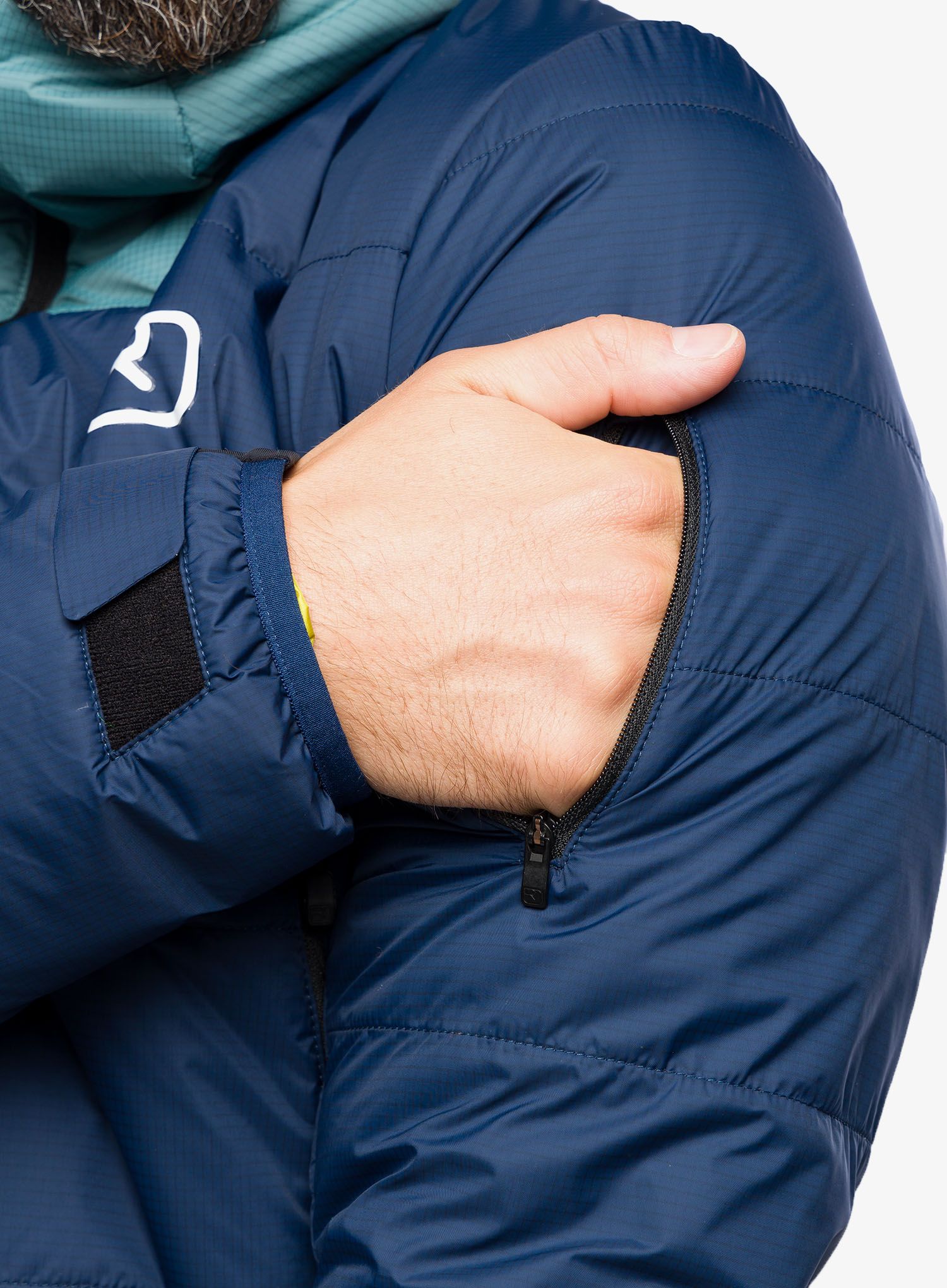 Moška smučarska jakna Ortovox Swisswool Zinal Jacket - deep ocean