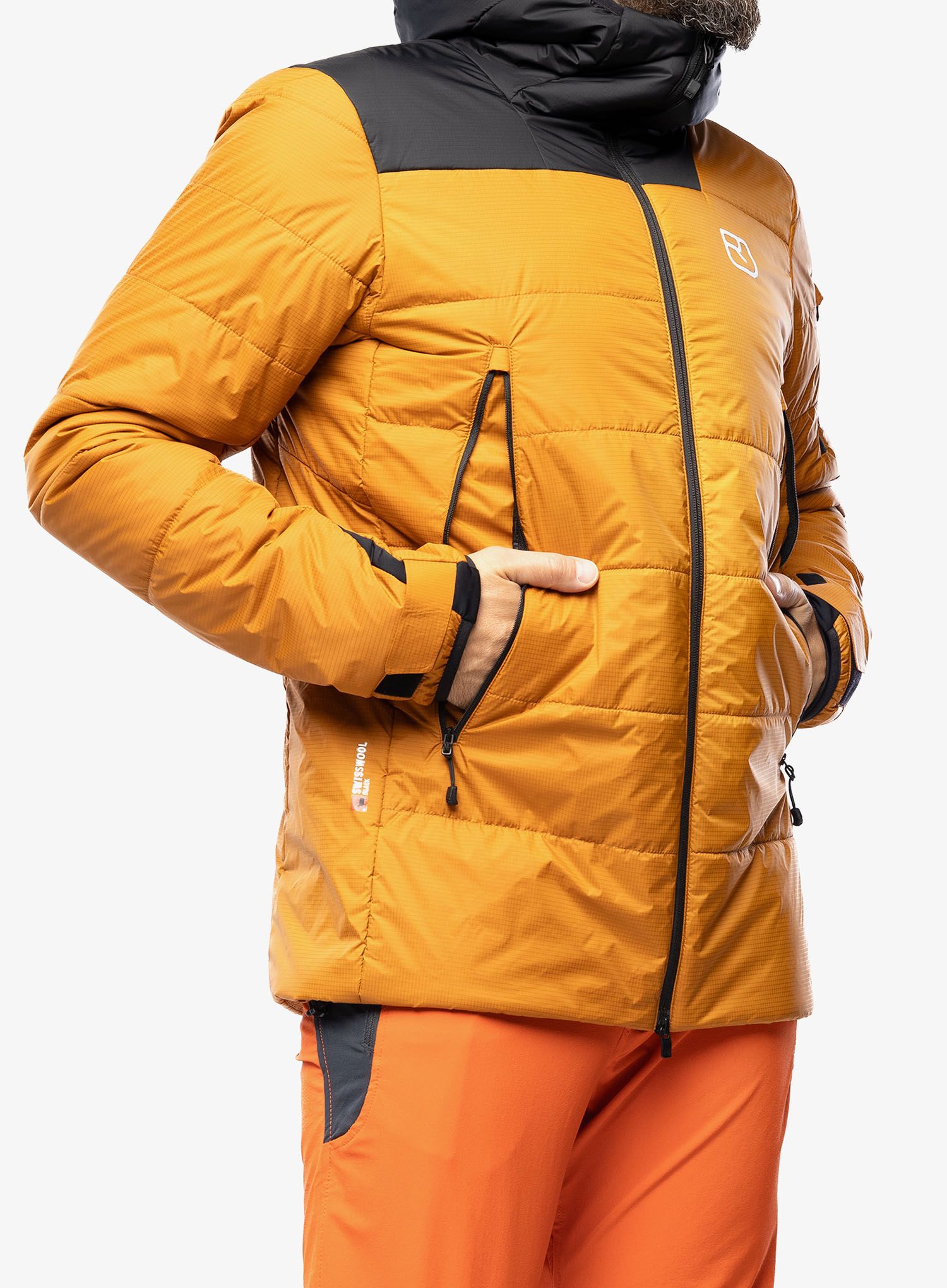 Moška smučarska jakna Ortovox Swisswool Zinal Jacket - sly fox