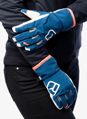 Ženske rokavice Ortovox Tour Glove - petrol blue