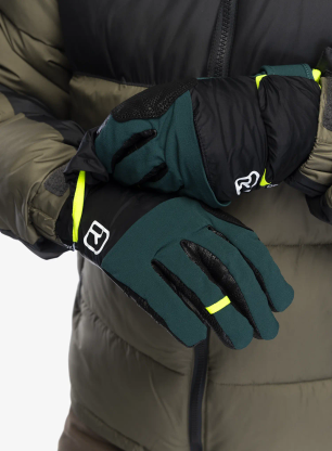 Softshell rokavice Ortovox Tour Pro Cover Glove - dark pacific