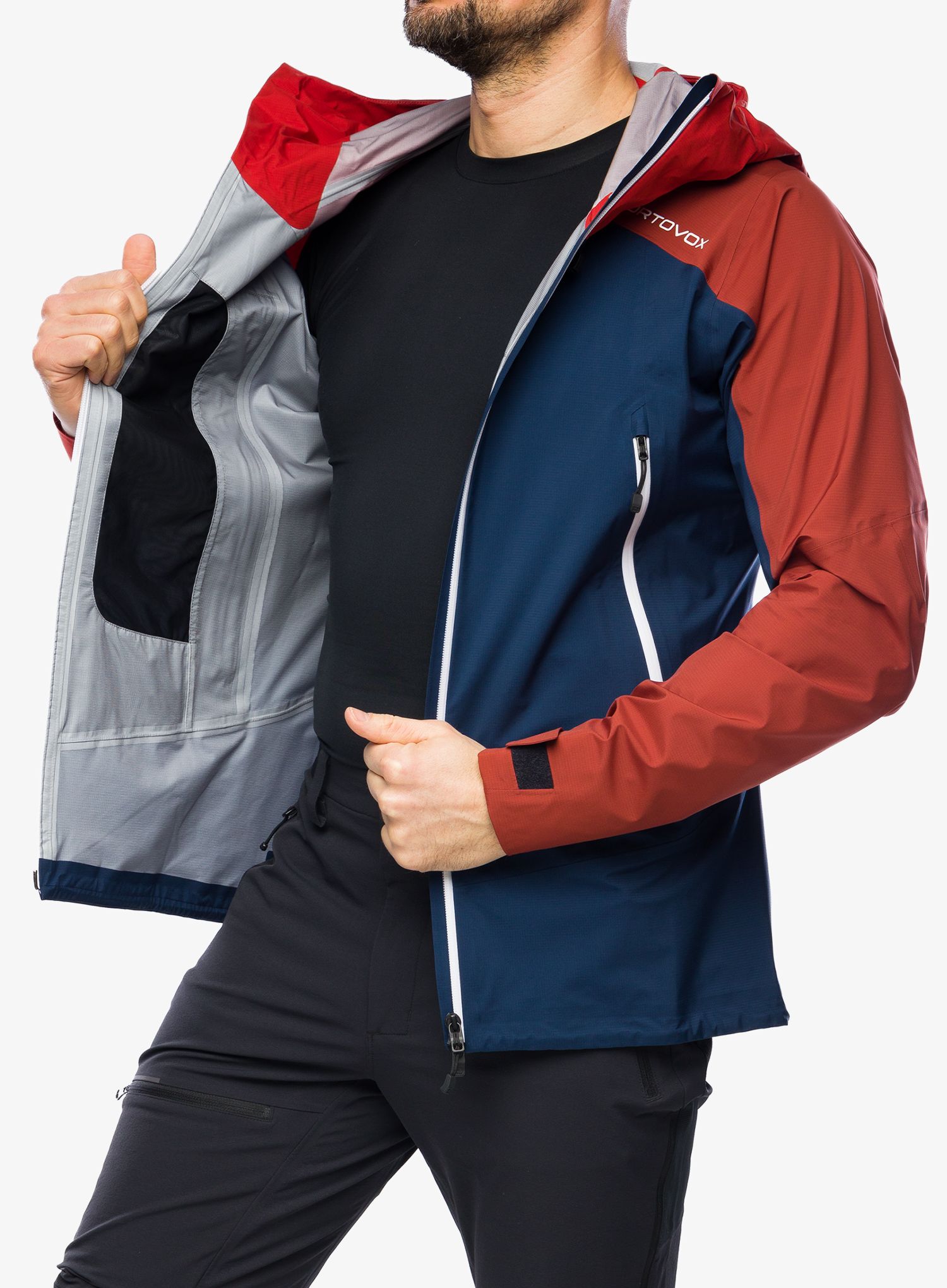 Nepremočljiva jakna Ortovox Westalpen 3L Light Jacket - deep ocean