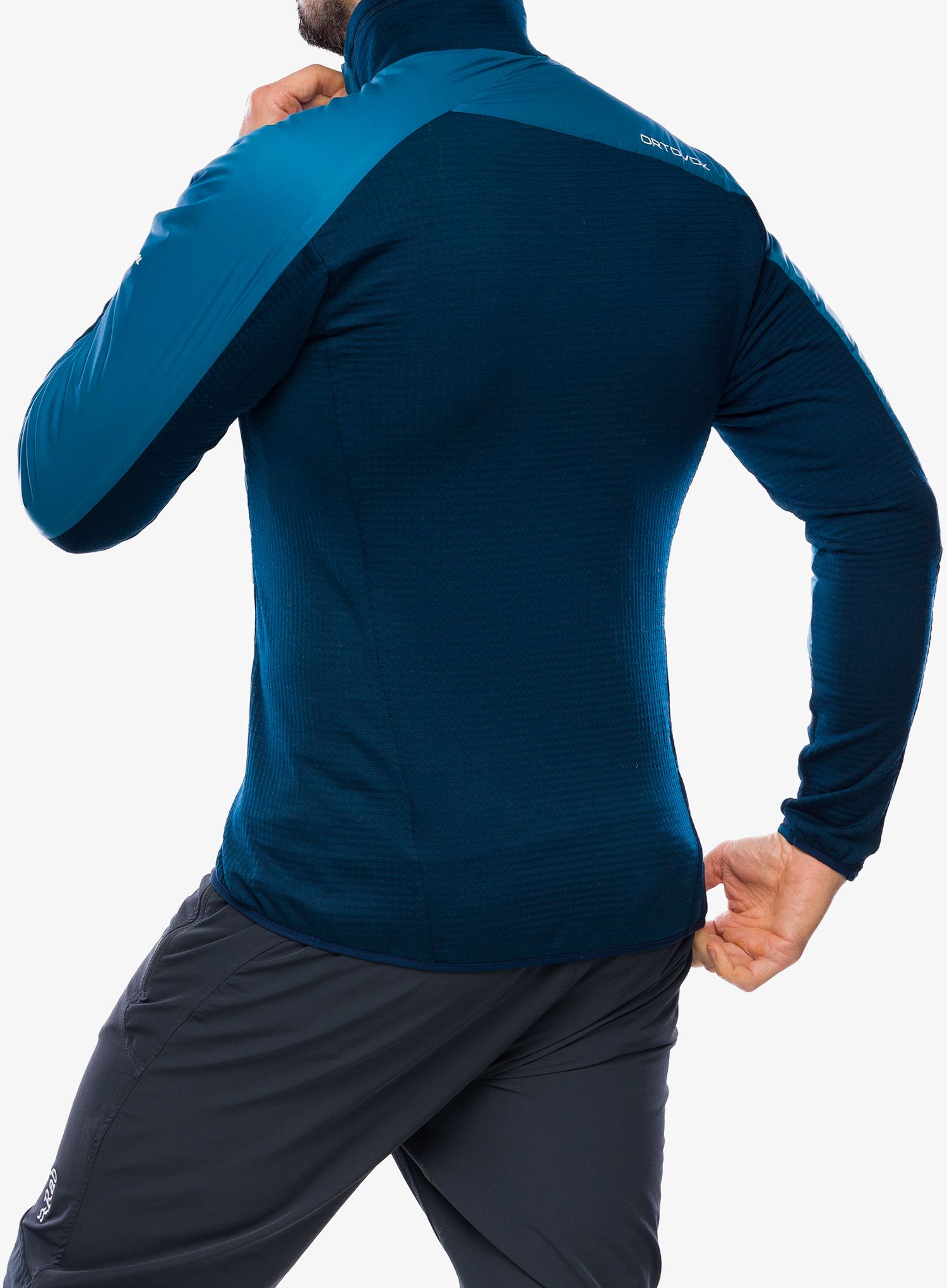 Jakna Ortovox Westalpen Swisswool Hybrid Jacket - mountain blue