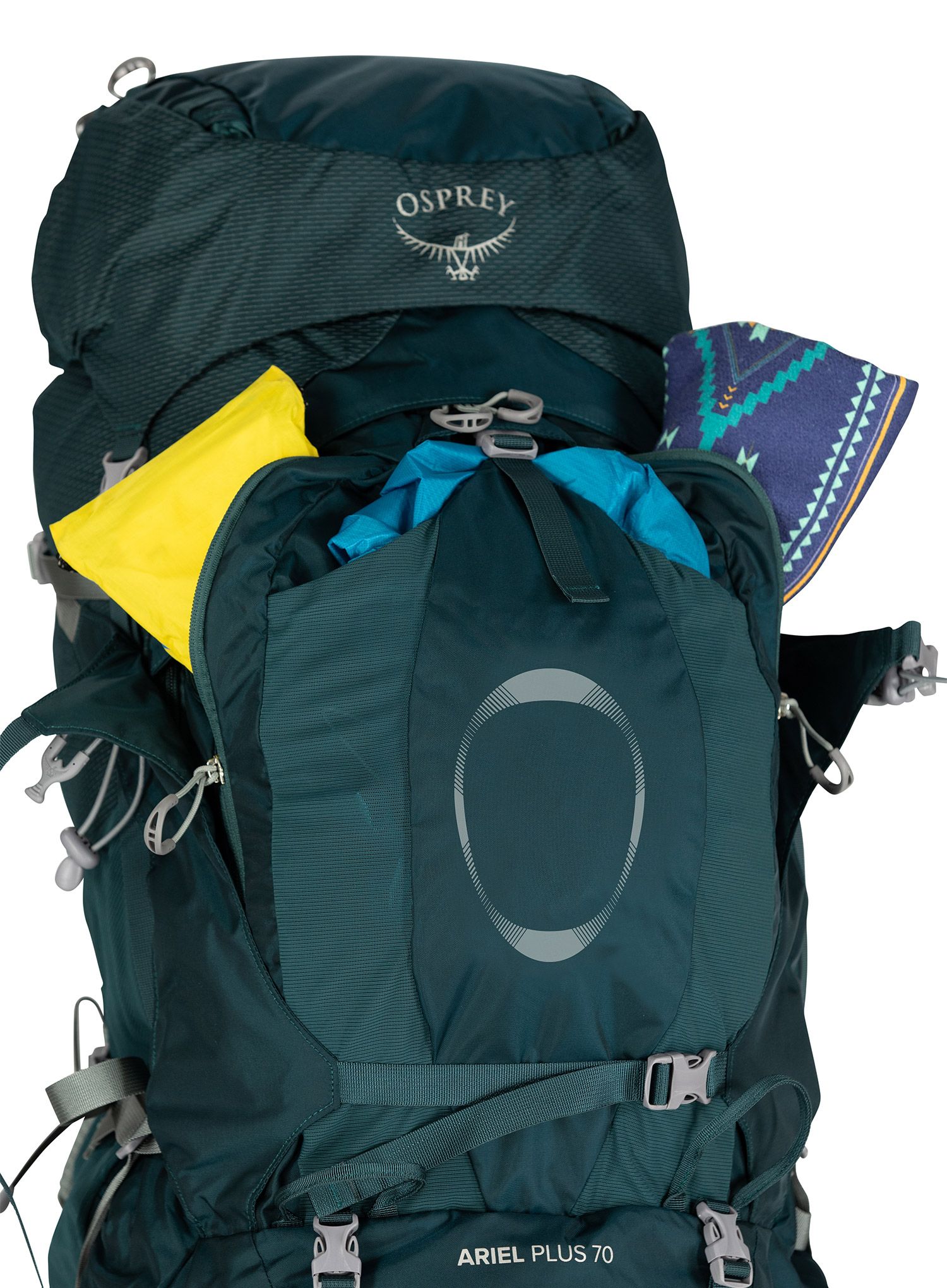 Ženski pohodniški nahrbtnik Osprey Ariel Plus 70 - night jungle blue