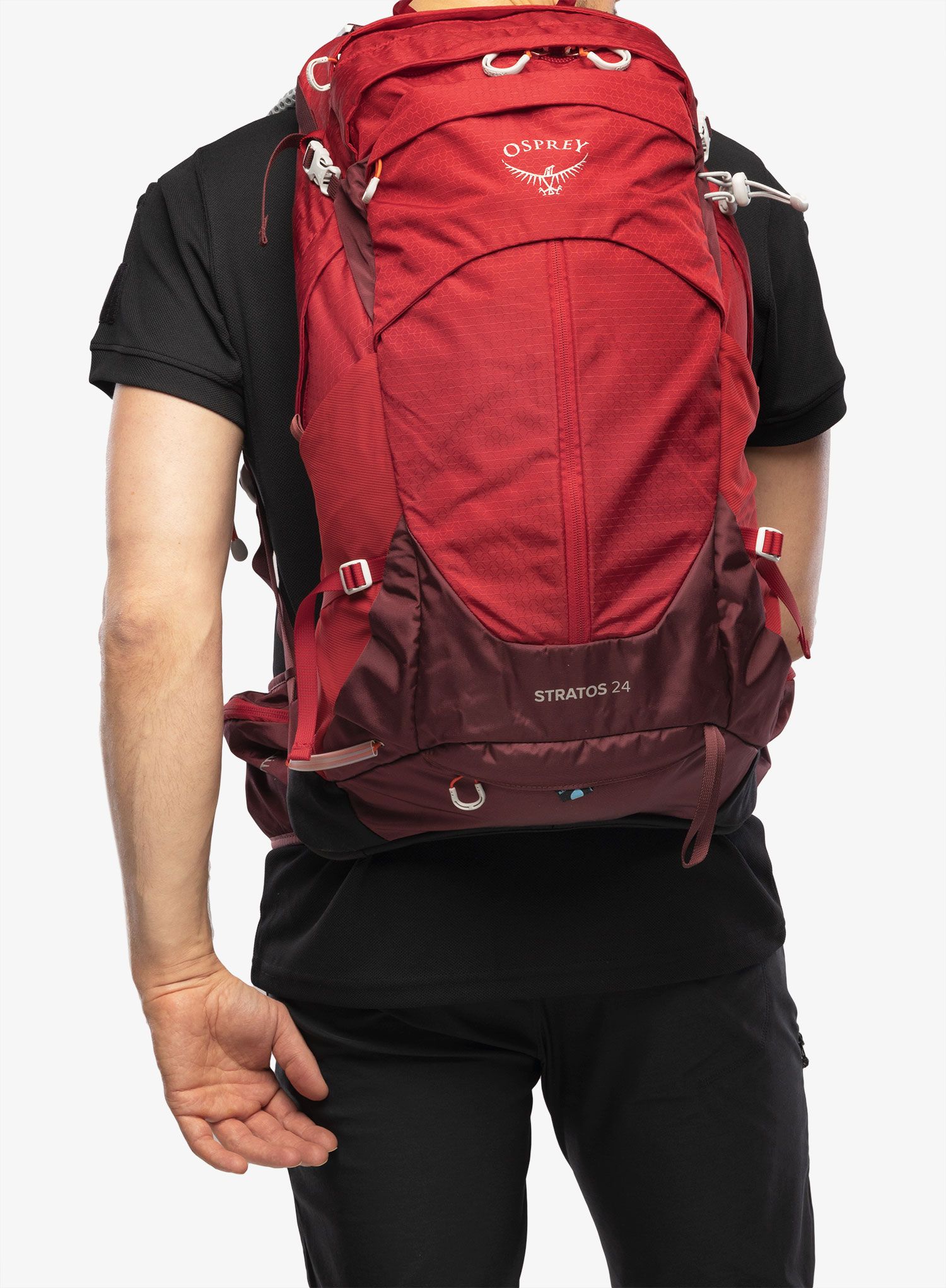 Pohodniški nahrbtnik Osprey Stratos 24 - poinsettia red
