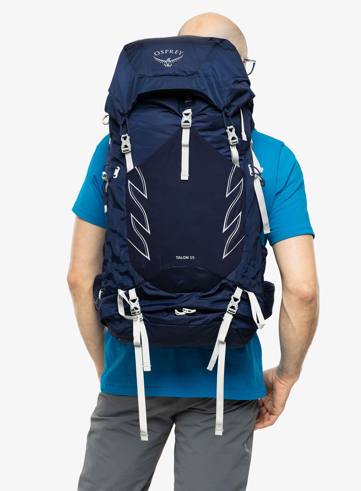 Pohodniški nahrbtnik Osprey Talon 55 - ceramic blue