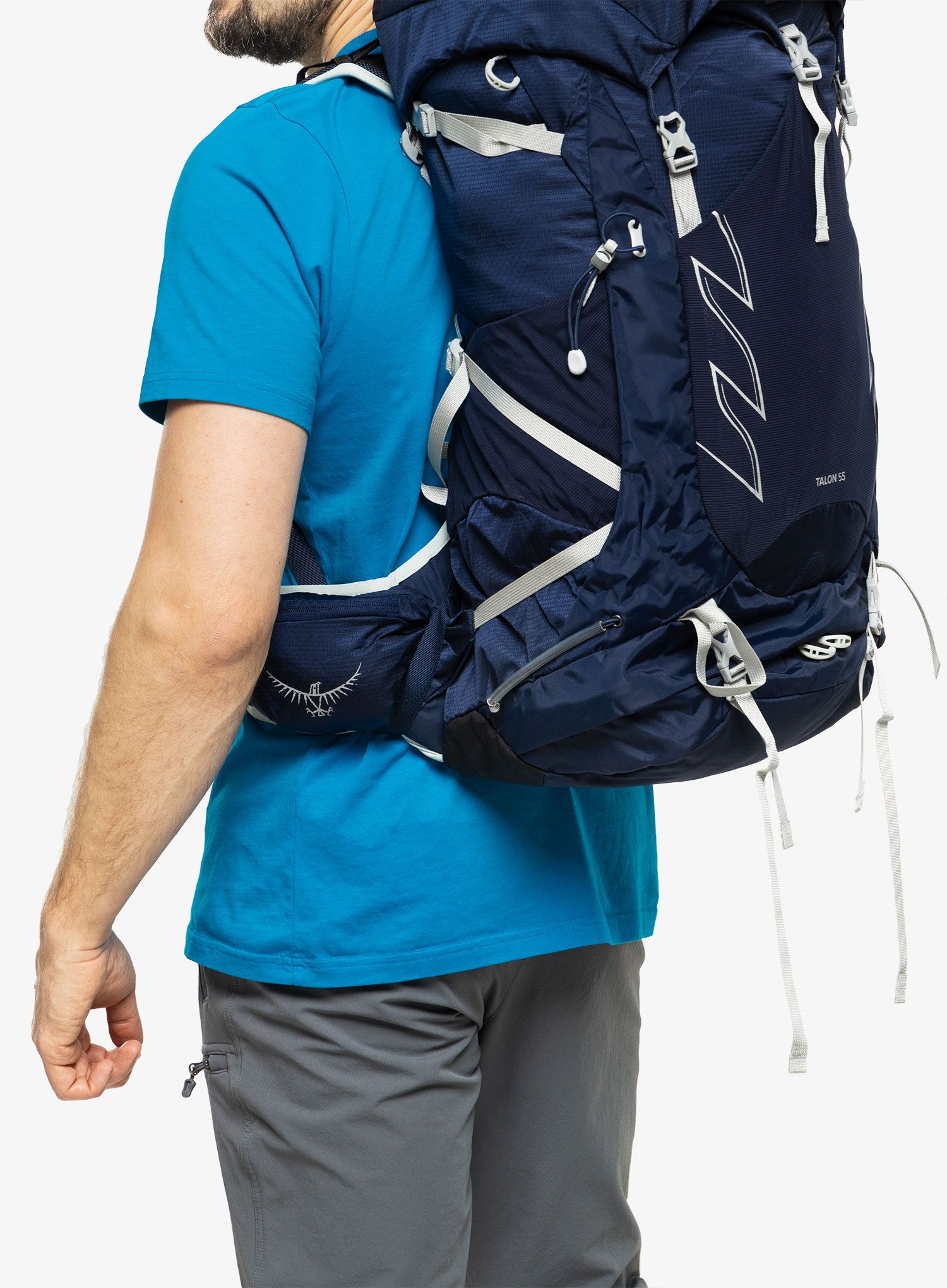 Pohodniški nahrbtnik Osprey Talon 55 - ceramic blue