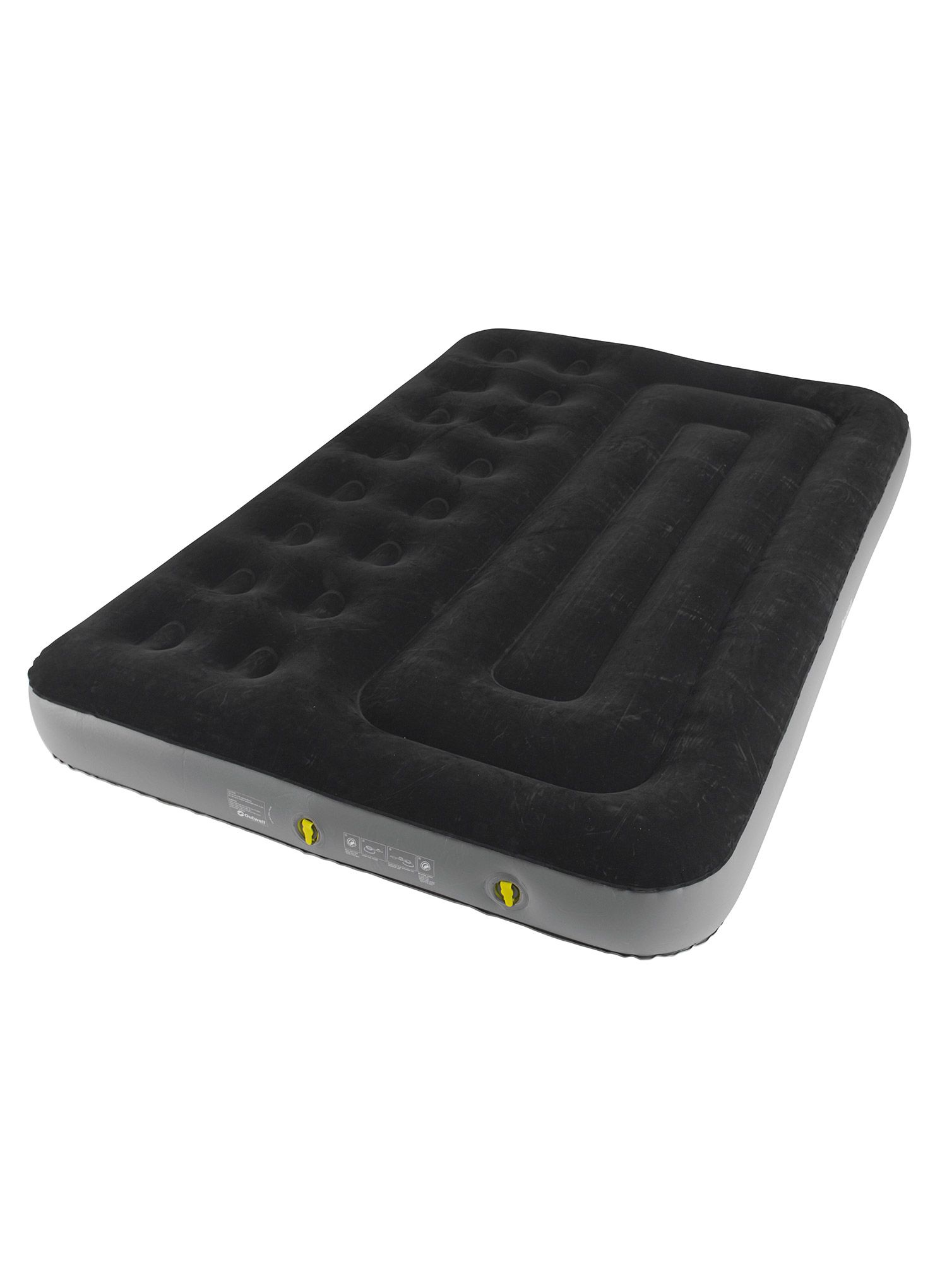 Napihljiva blazina Outwell Classic Double Two Chamber - black/grey
