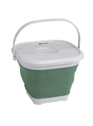 Vedro Outwell Collaps Bucket Square w/lid - shadow green