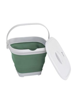Vedro Outwell Collaps Bucket Square w/lid - shadow green