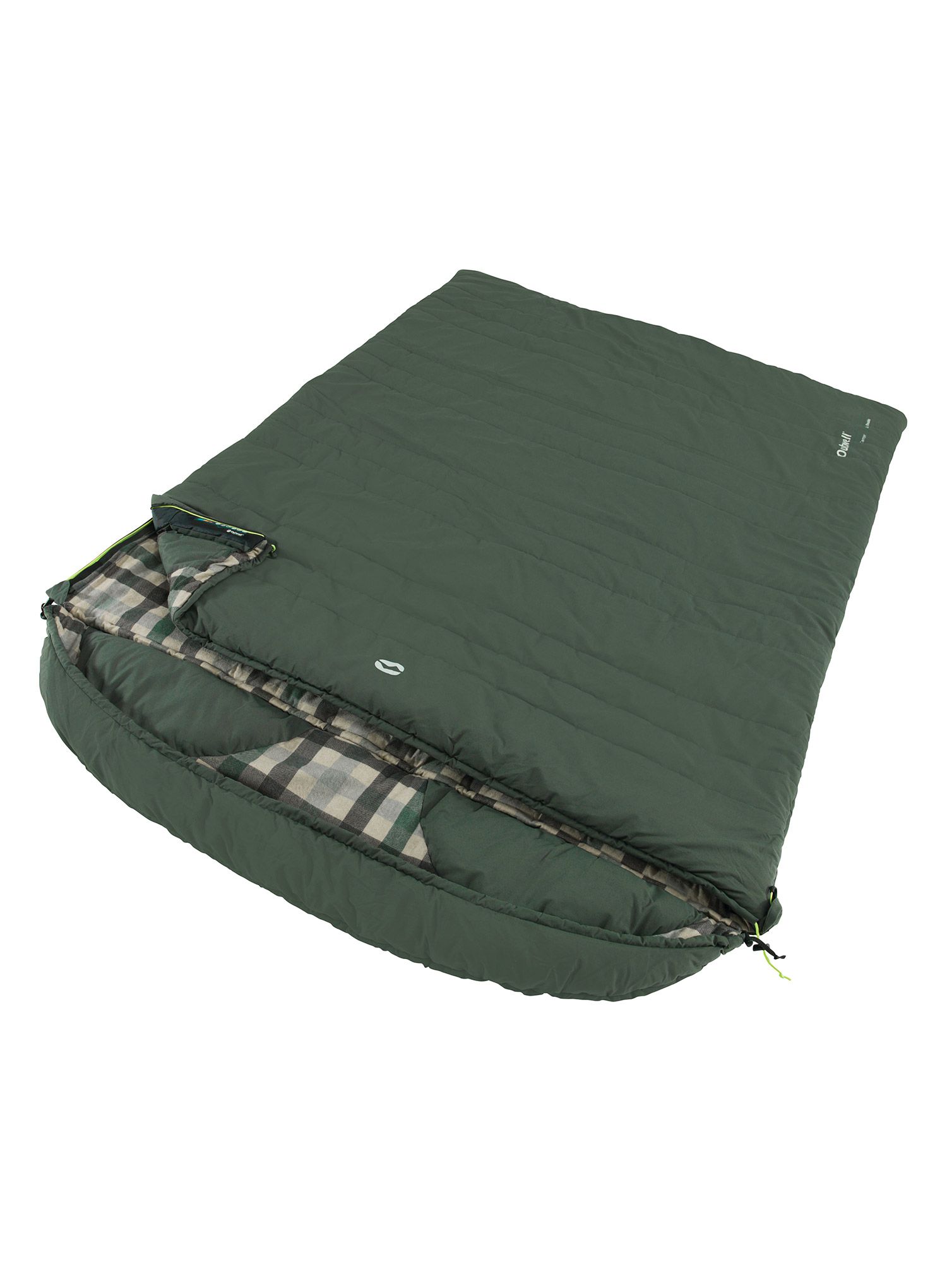 Dvojna spalna vreča Outwell Camper Lux Double - forest green