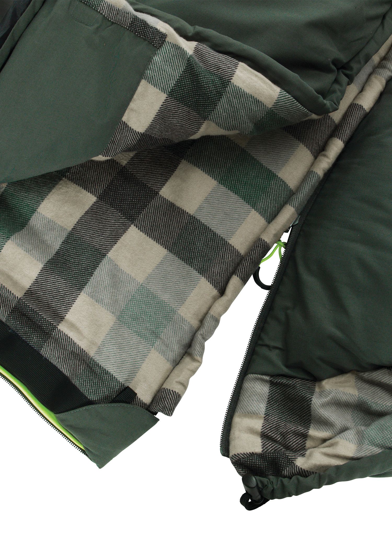 Dvojna spalna vreča Outwell Camper Lux Double - forest green
