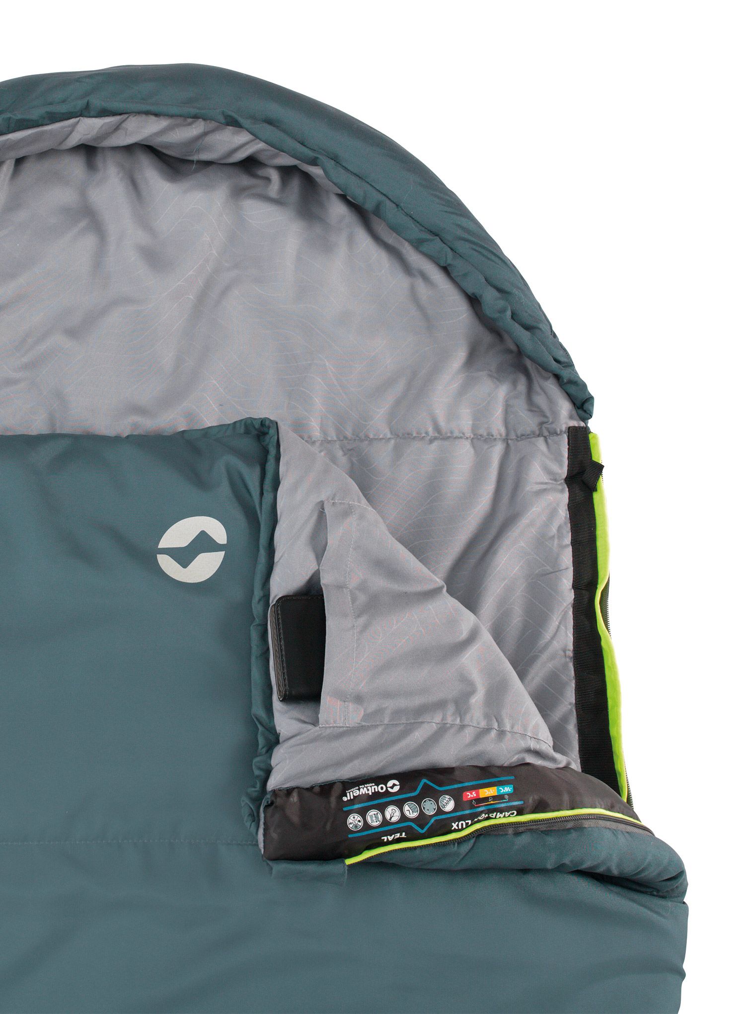 Spalna vreča Outwell Campion Lux (195 cm) - teal