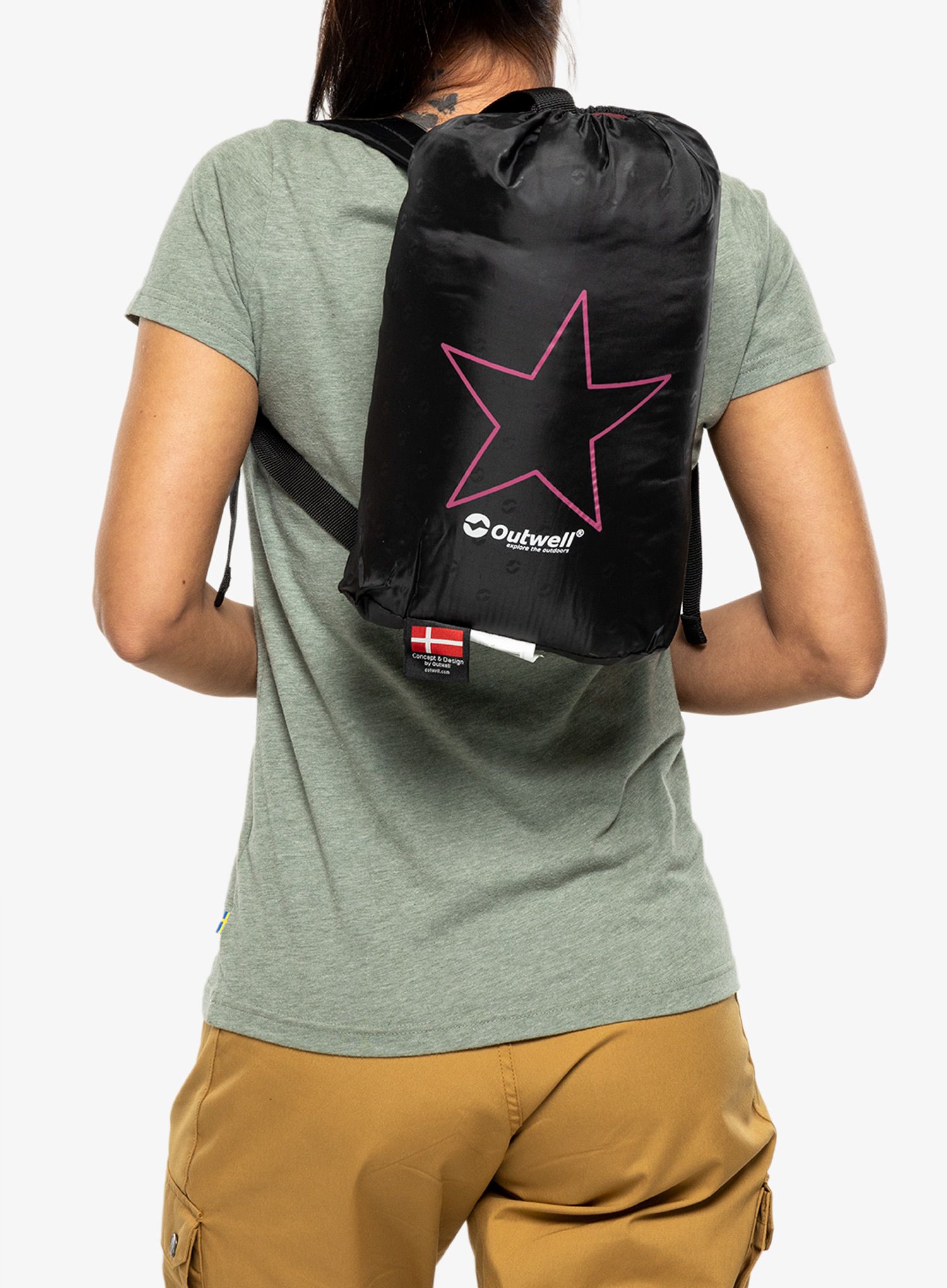 Otroška spalna vreča Outwell Champ Kids (130 cm) - deep red