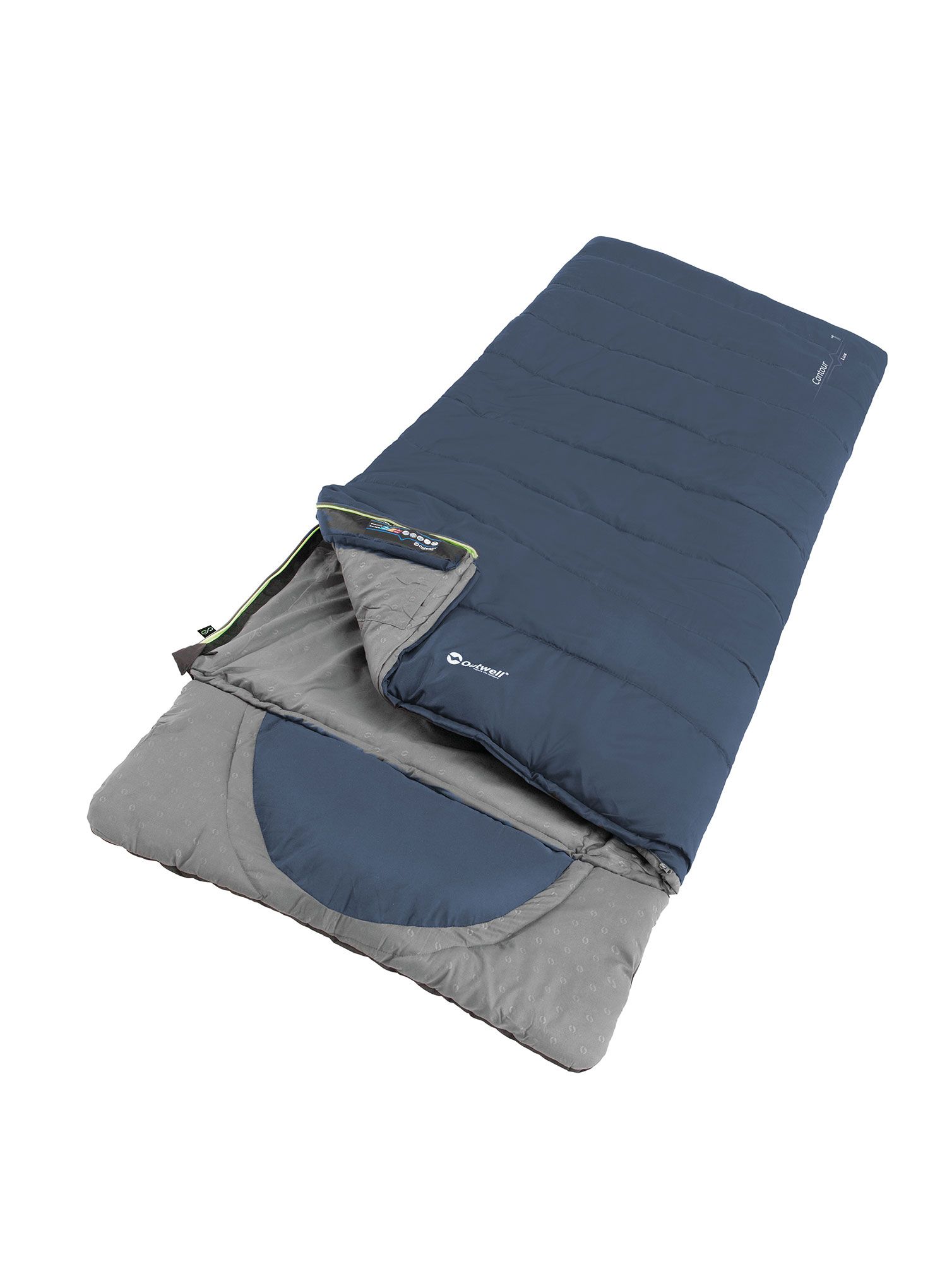 Spalna vreča Outwell Contour Lux (190 cm) - blue