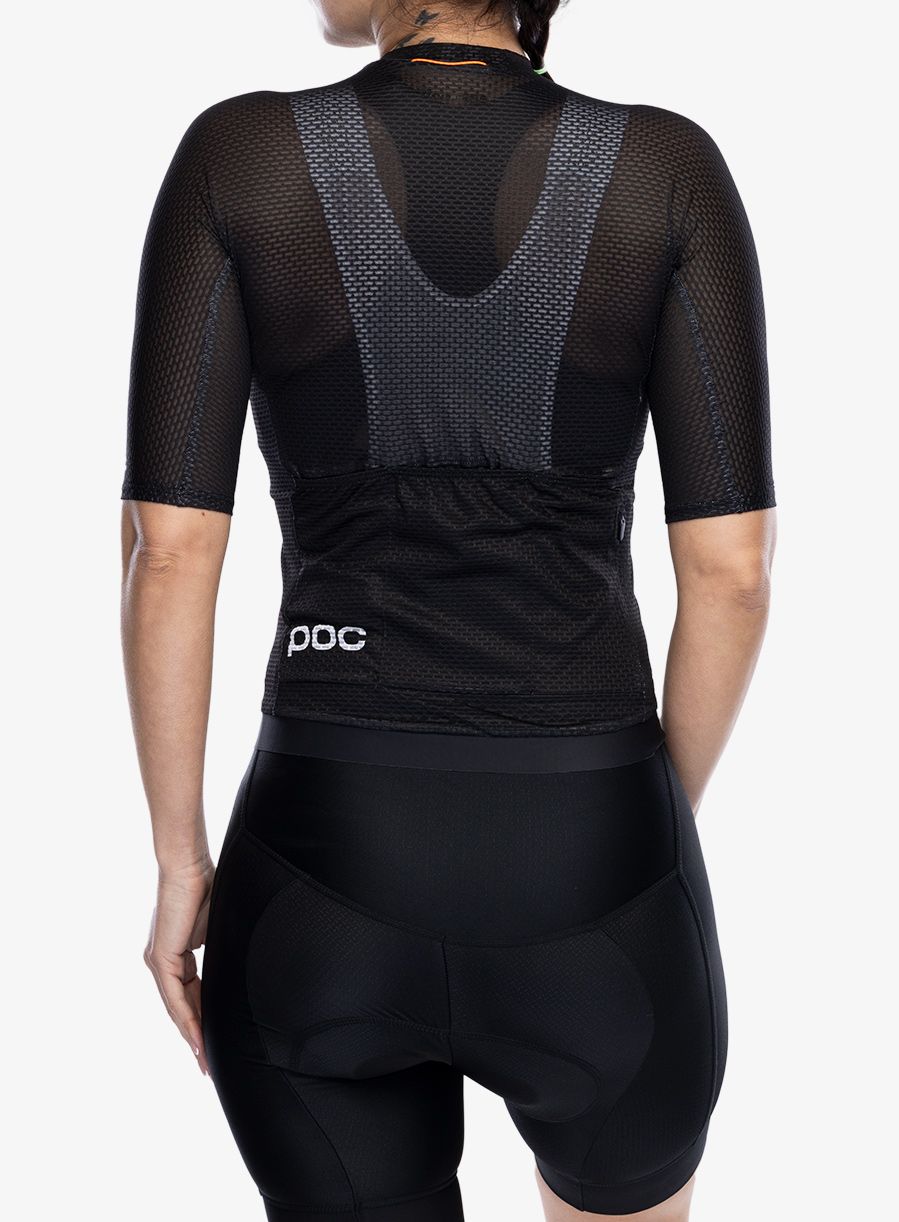 Ženska kolesarska majica POC Air Jersey - uranium black