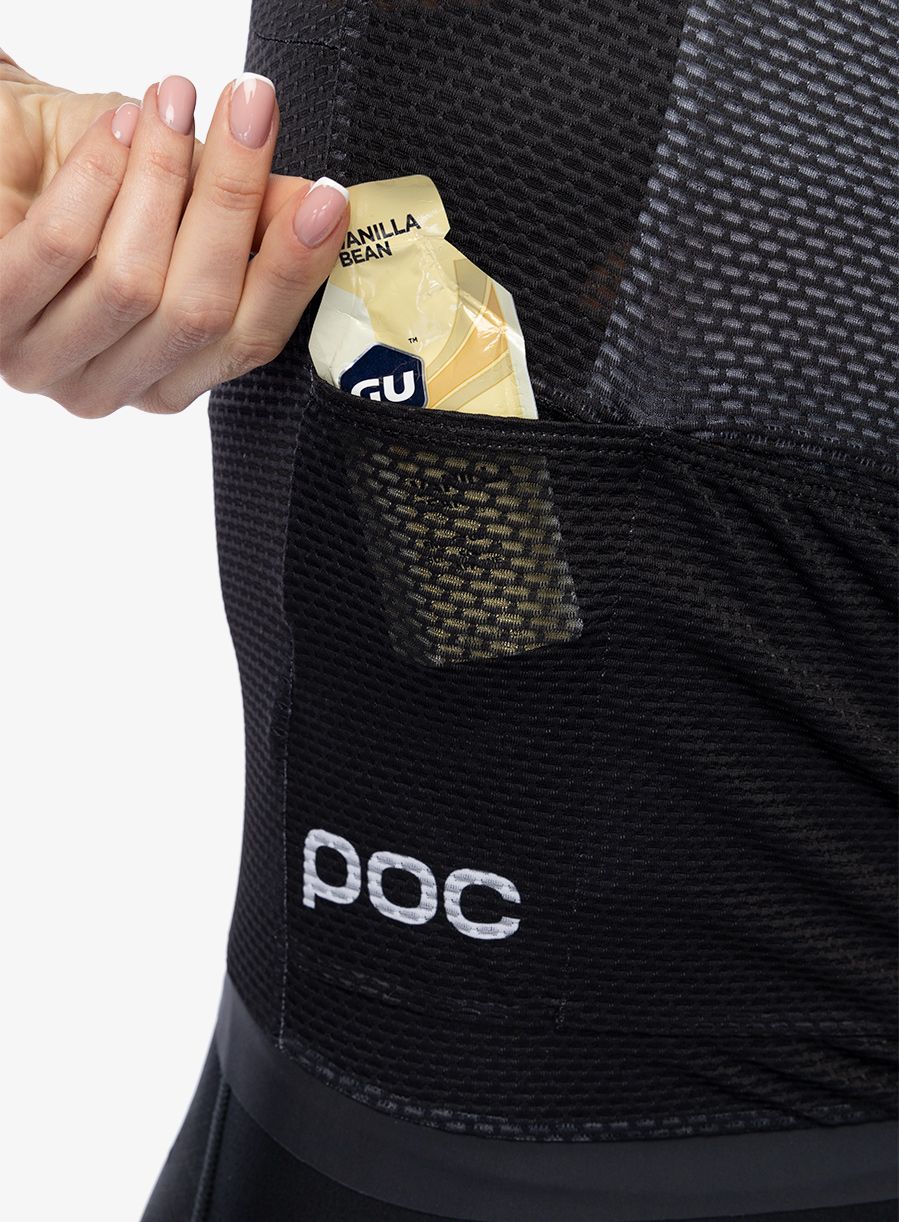 Ženska kolesarska majica POC Air Jersey - uranium black