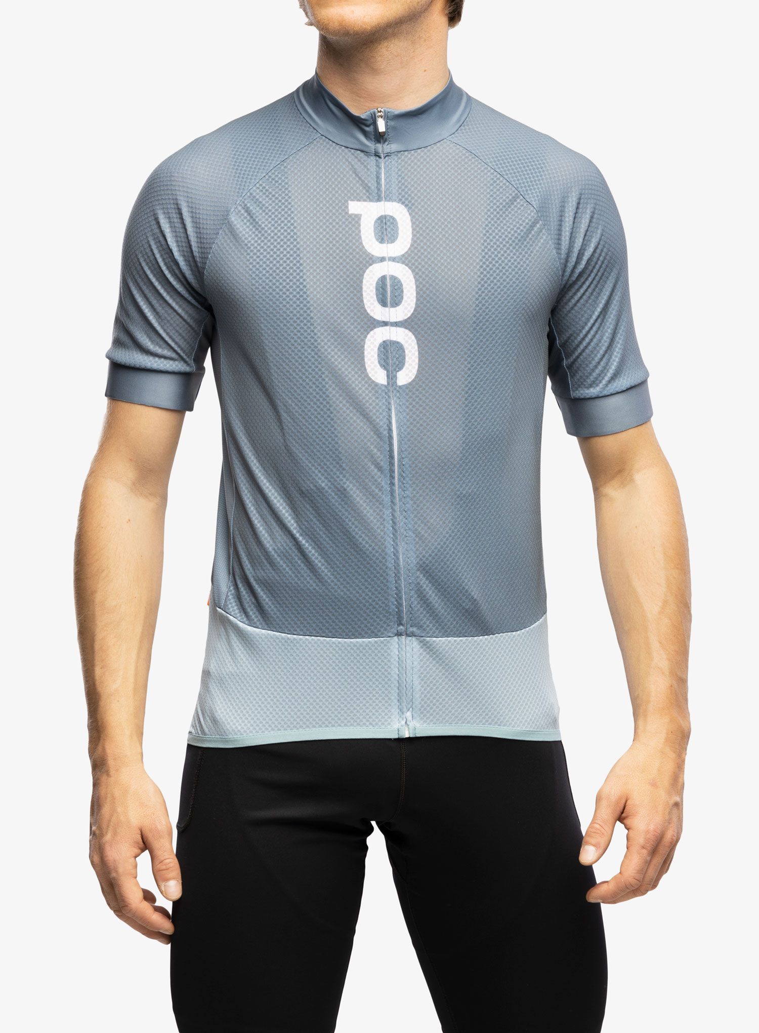 Kolesarska majica POC Essential Road Logo Jersey - calcite blue/mineral blue