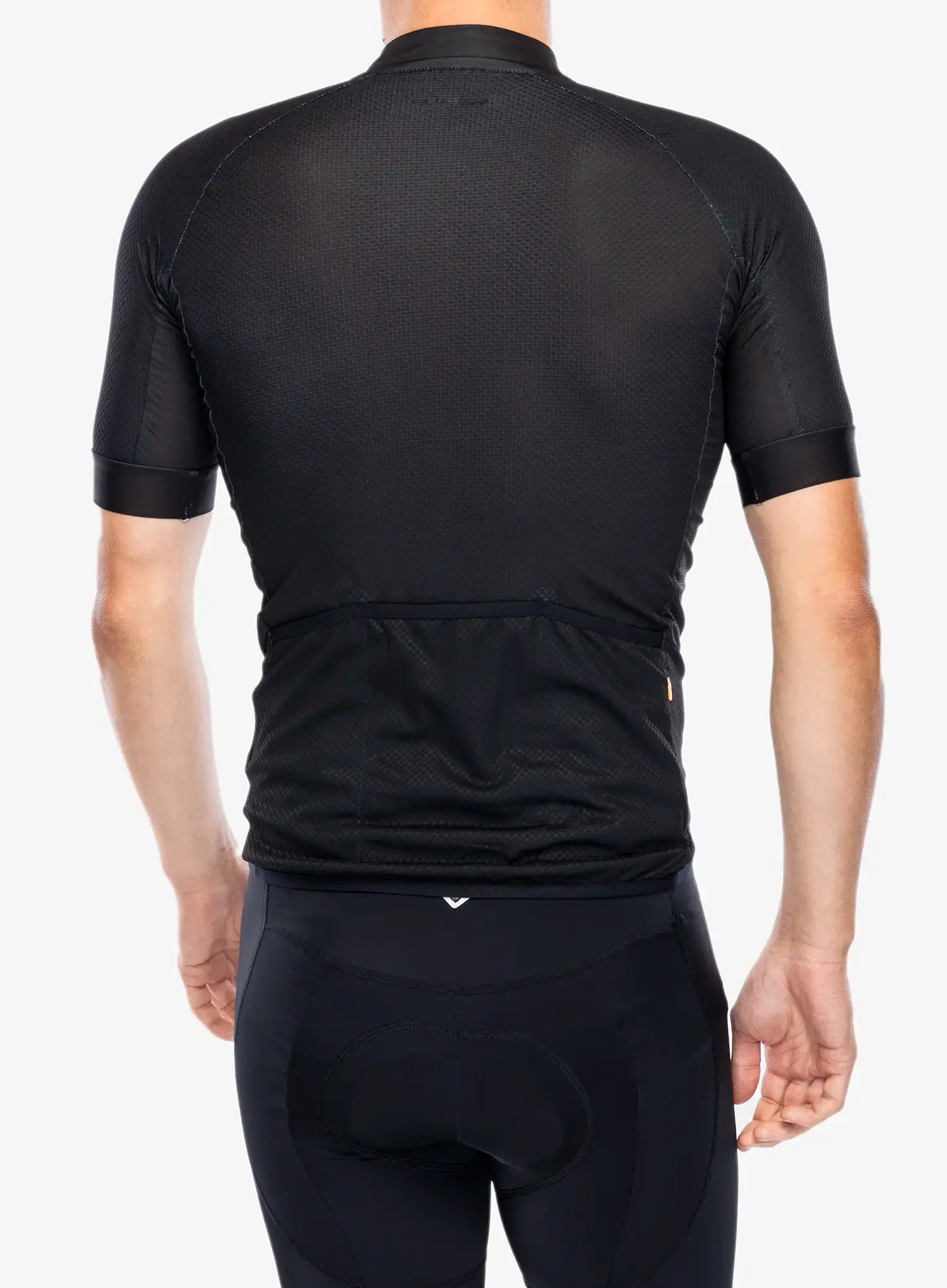 Kolesarska majica POC Essential Road Logo Jersey - uranium black/hydrogen white