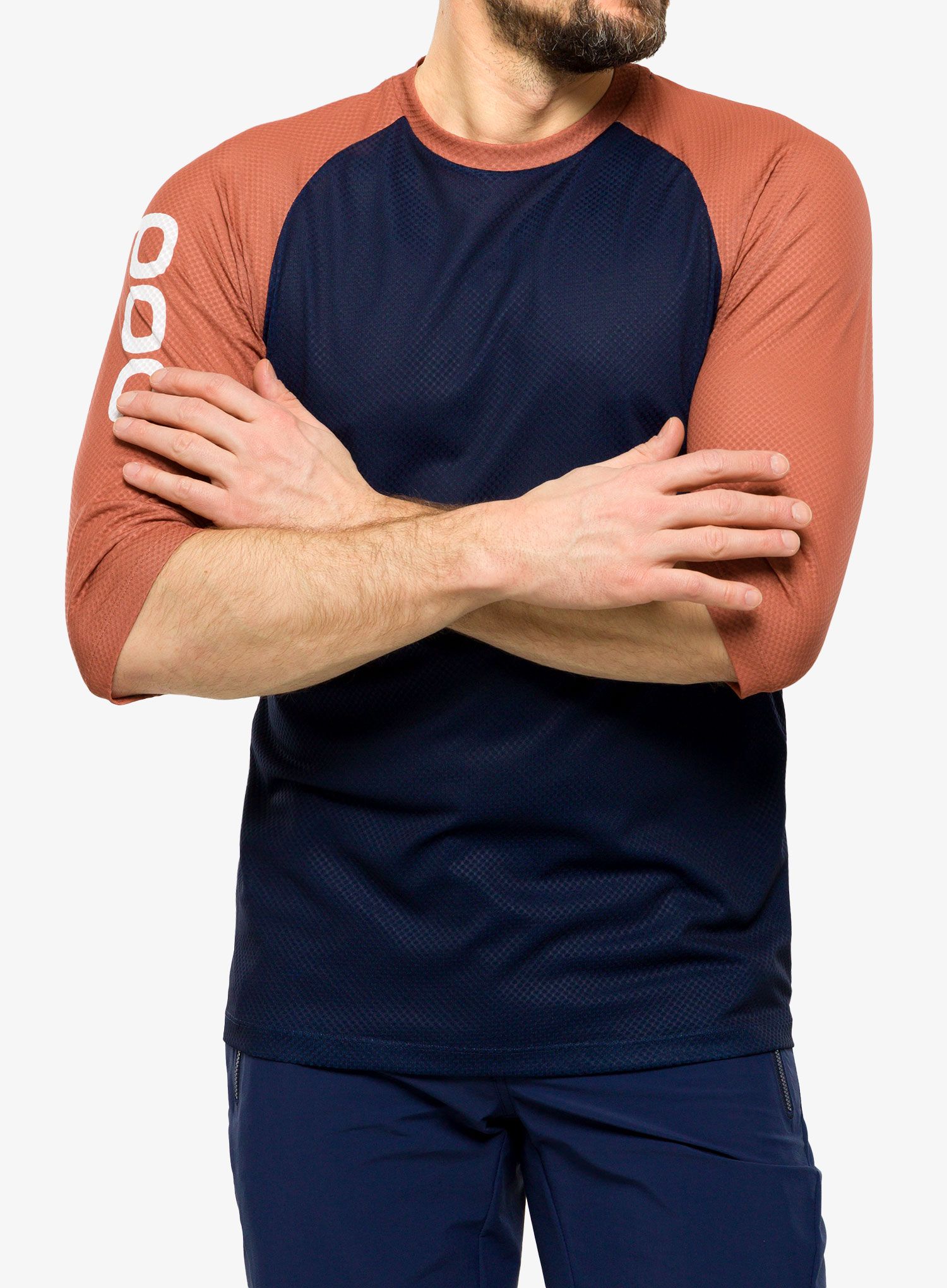 Kolesarska majica POC MTB Pure 3/4 Jersey - turmaline navy/himalayan salt