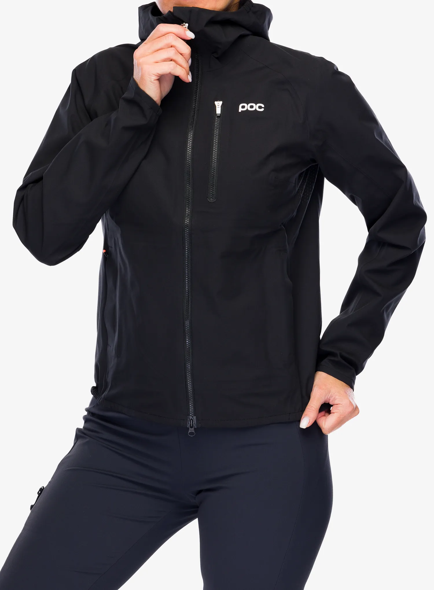 Ženska kolesarska jakna POC Motion Rain Jacket - black
