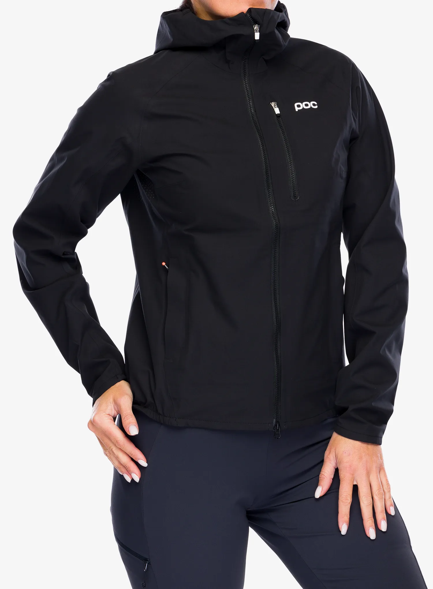 Ženska kolesarska jakna POC Motion Rain Jacket - black