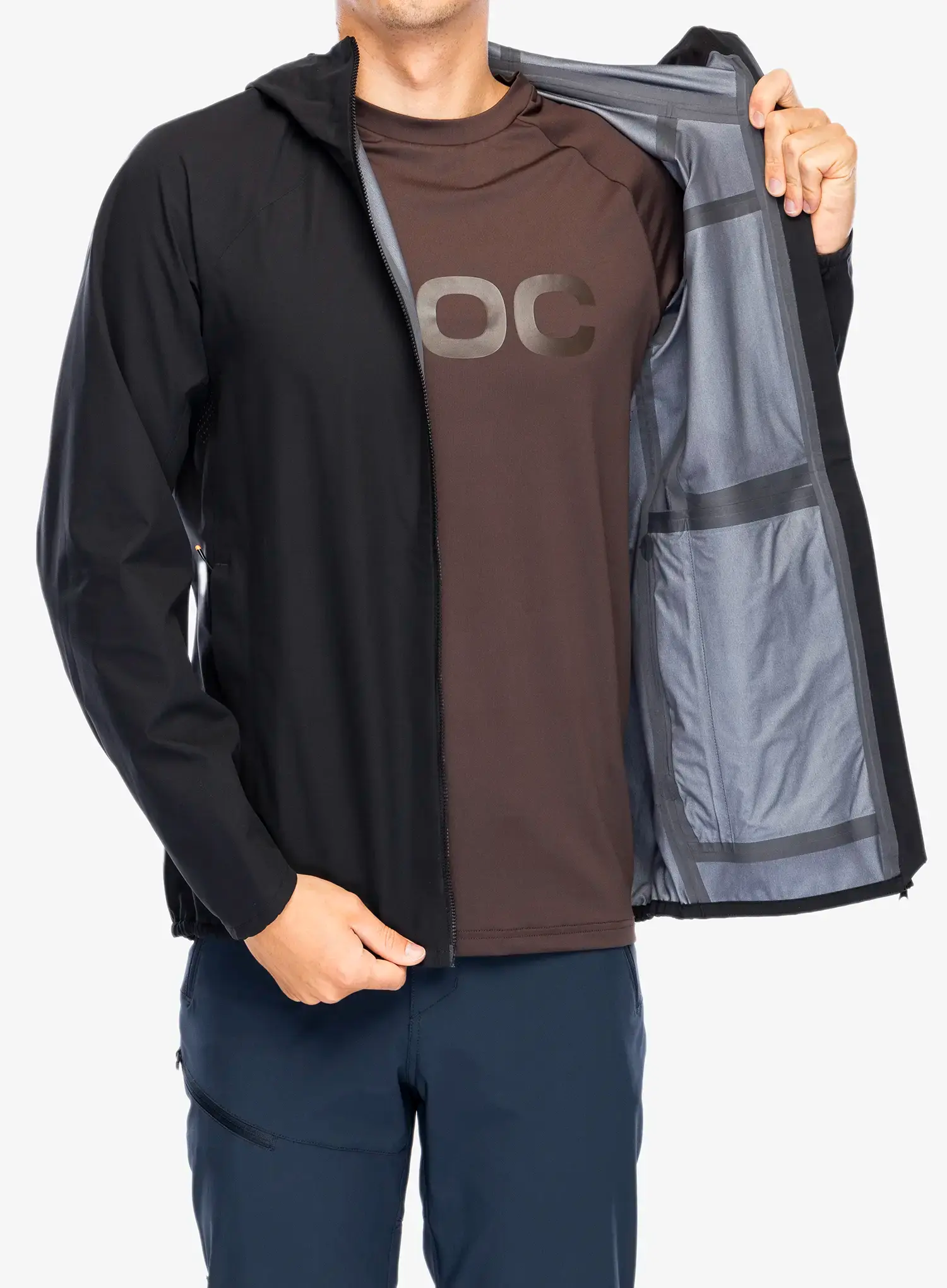 Kolesarska jakna POC Motion Rain Jacket - uranium black