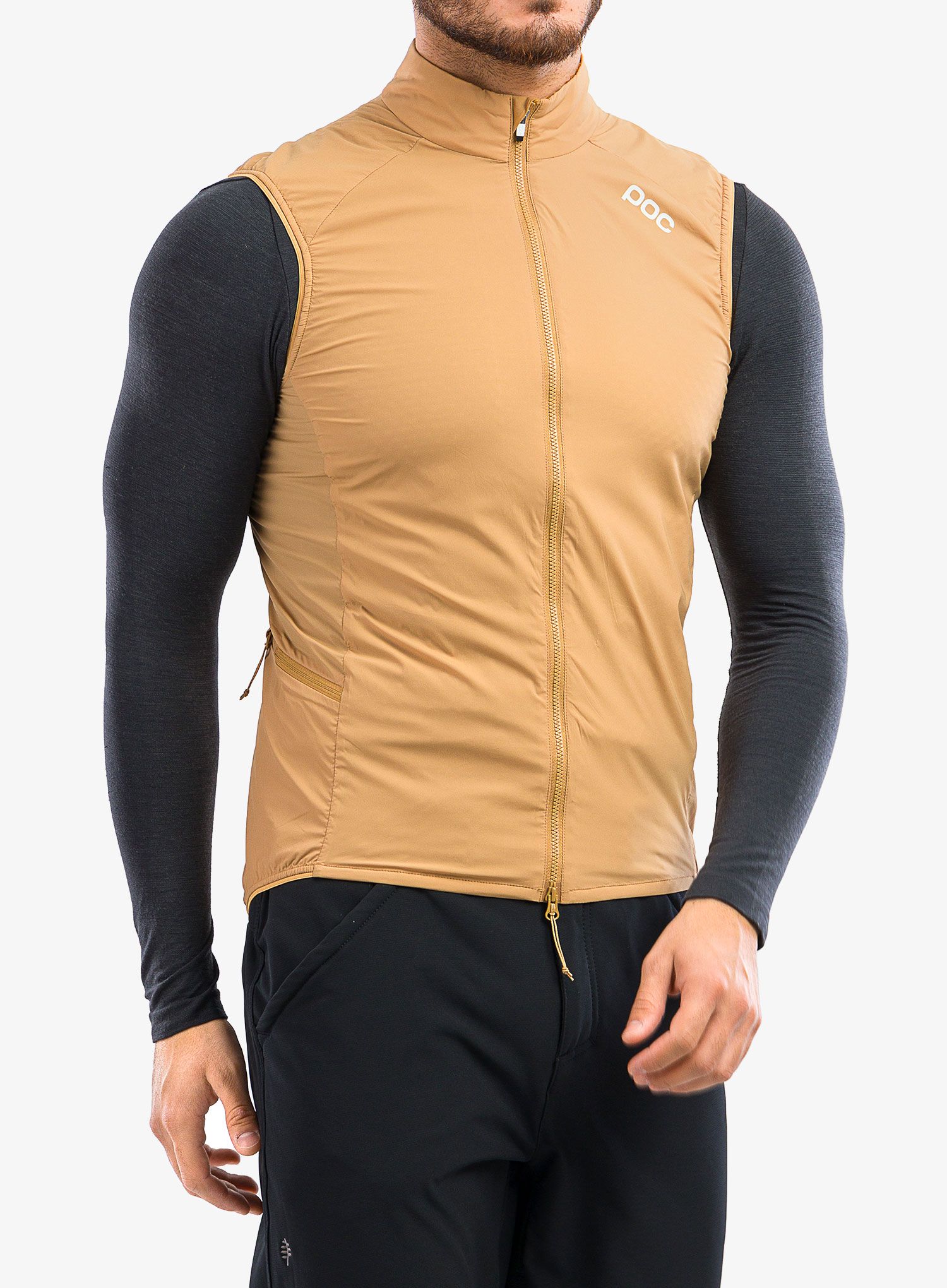 Kolesarski brezrokavnik POC Pro Thermal Vest - argonite brown
