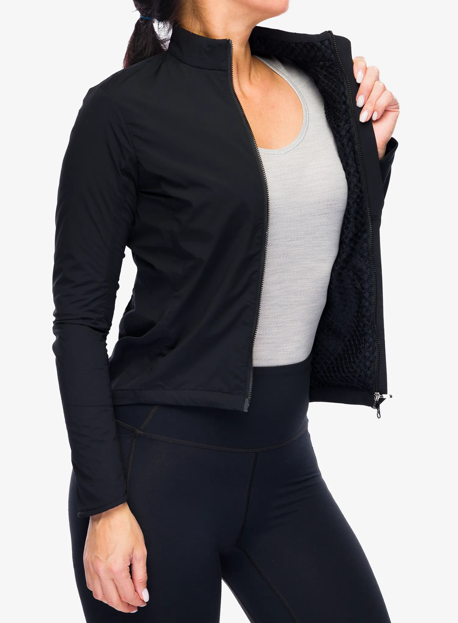 Ženska kolesarska jakna POC Thermal Splash Jacket - uranium black