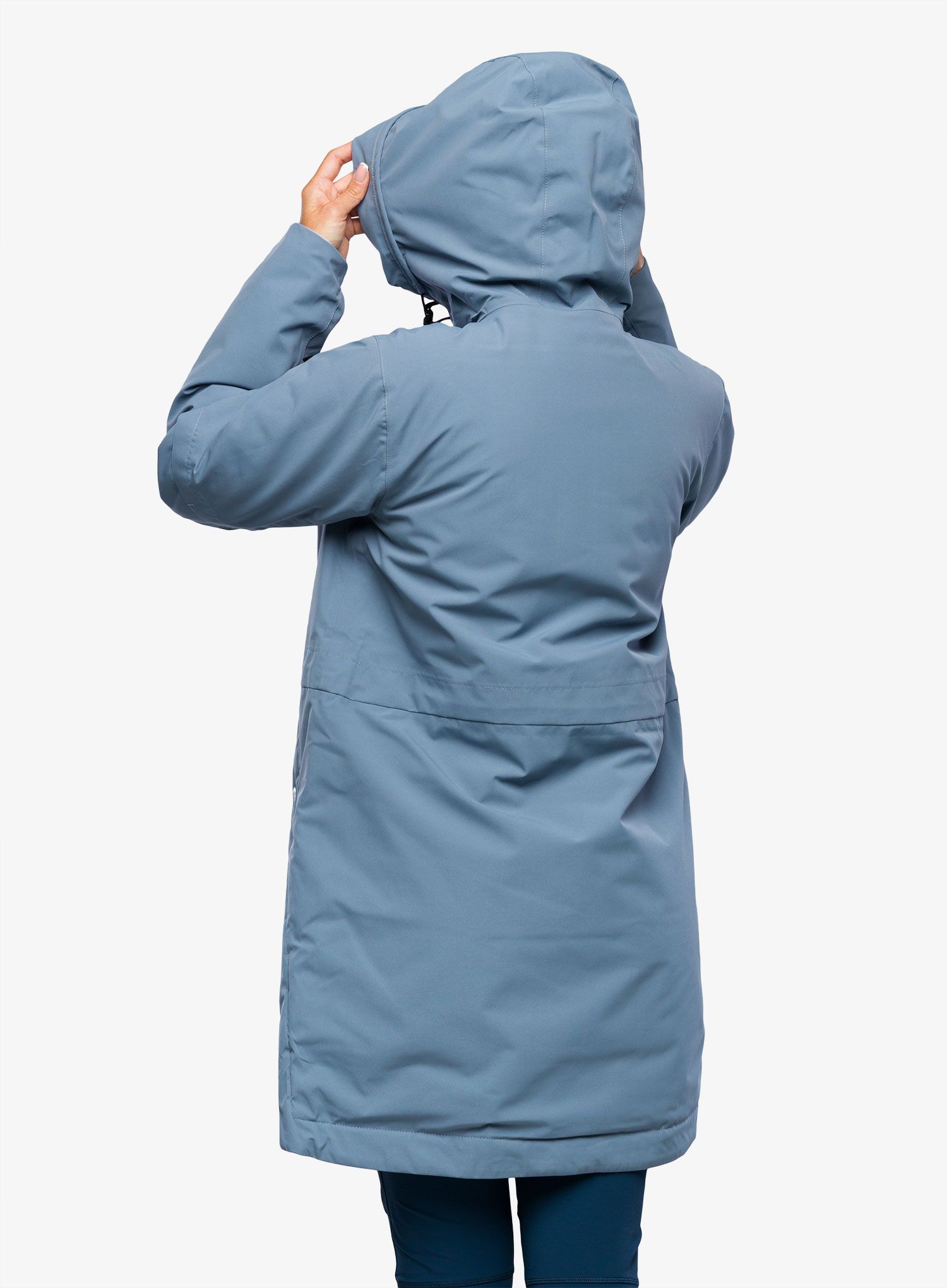 Ženski plašč Didriksons Ella Parka - glacial blue