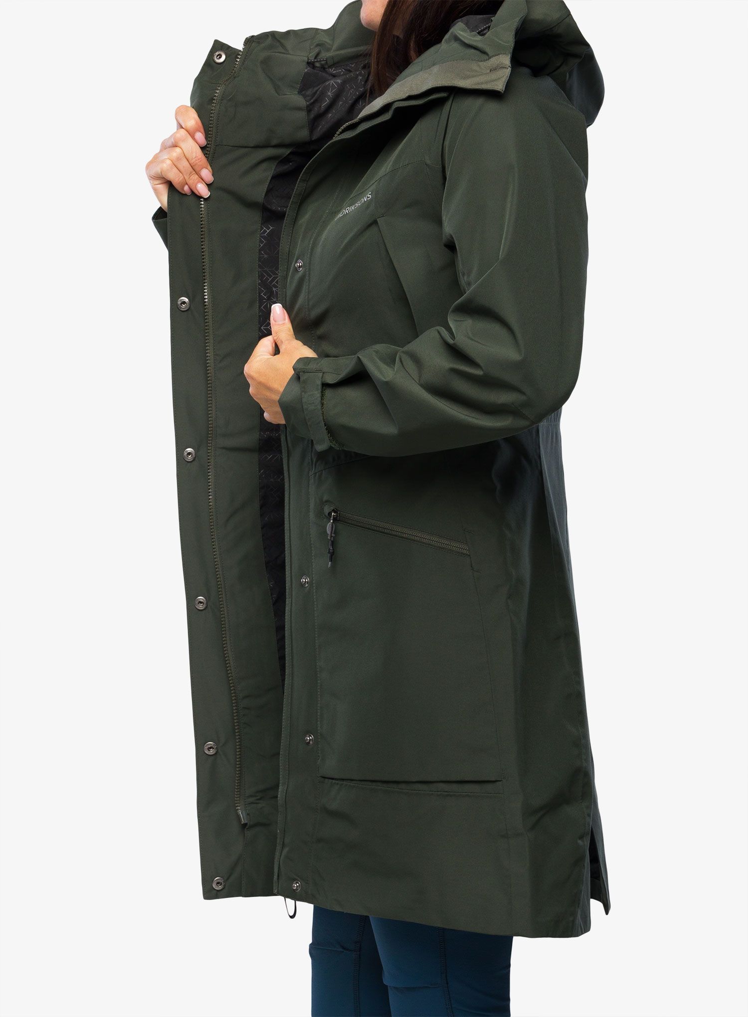 Ženski plašč Didriksons Ilma Parka - deep green