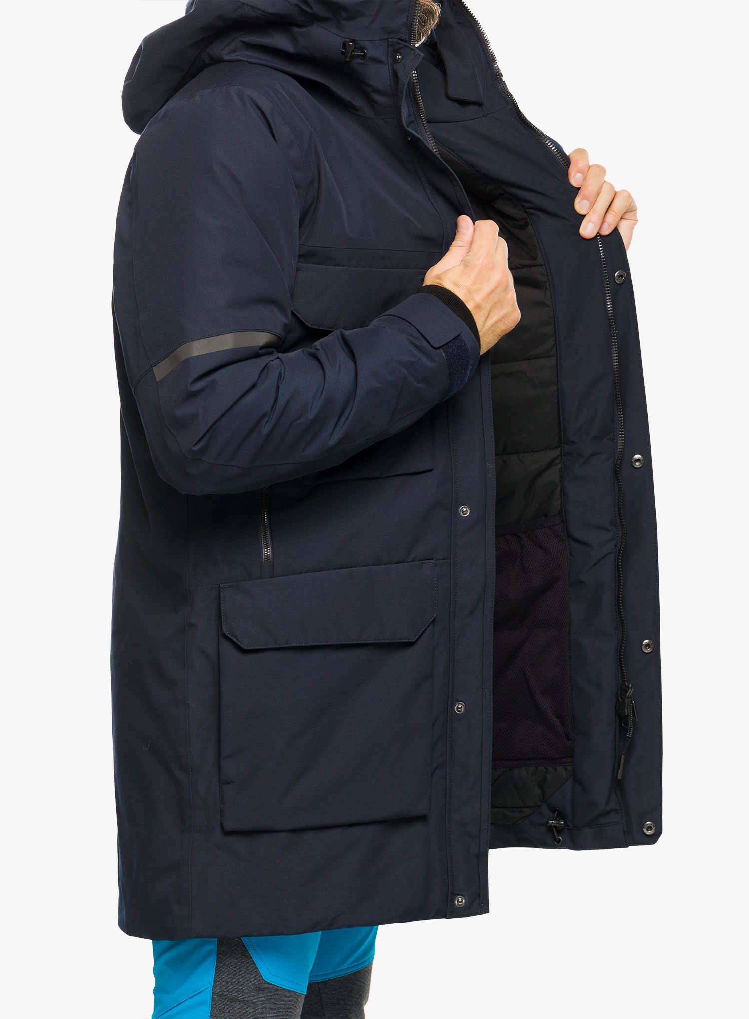 Dežni plašč Didriksons Drew Parka - drk night blue
