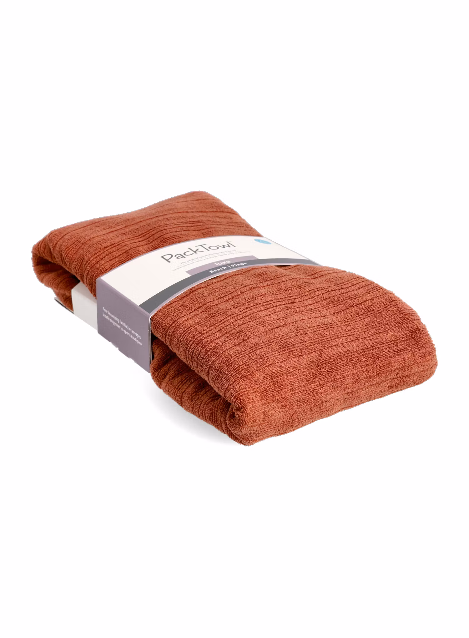 Hitrosušeča brisača PackTowl Luxe Beach - terracotta