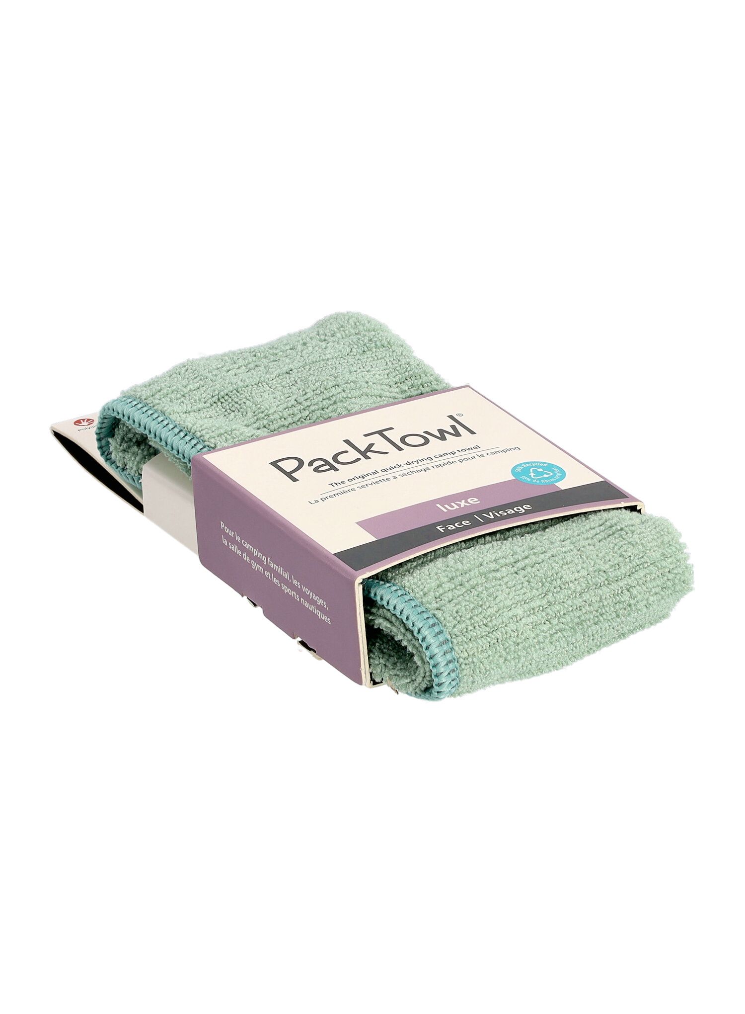 Hitrosušeča brisača PackTowl Luxe Face - sage