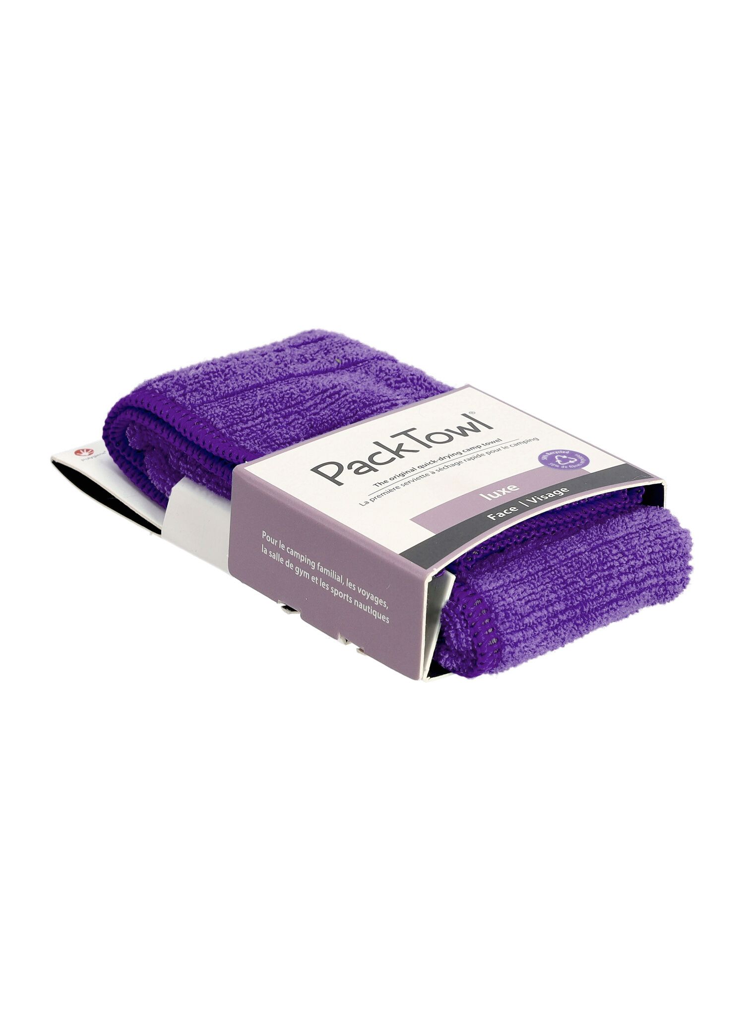 Hitrosušeča brisača PackTowl Luxe Face - violet