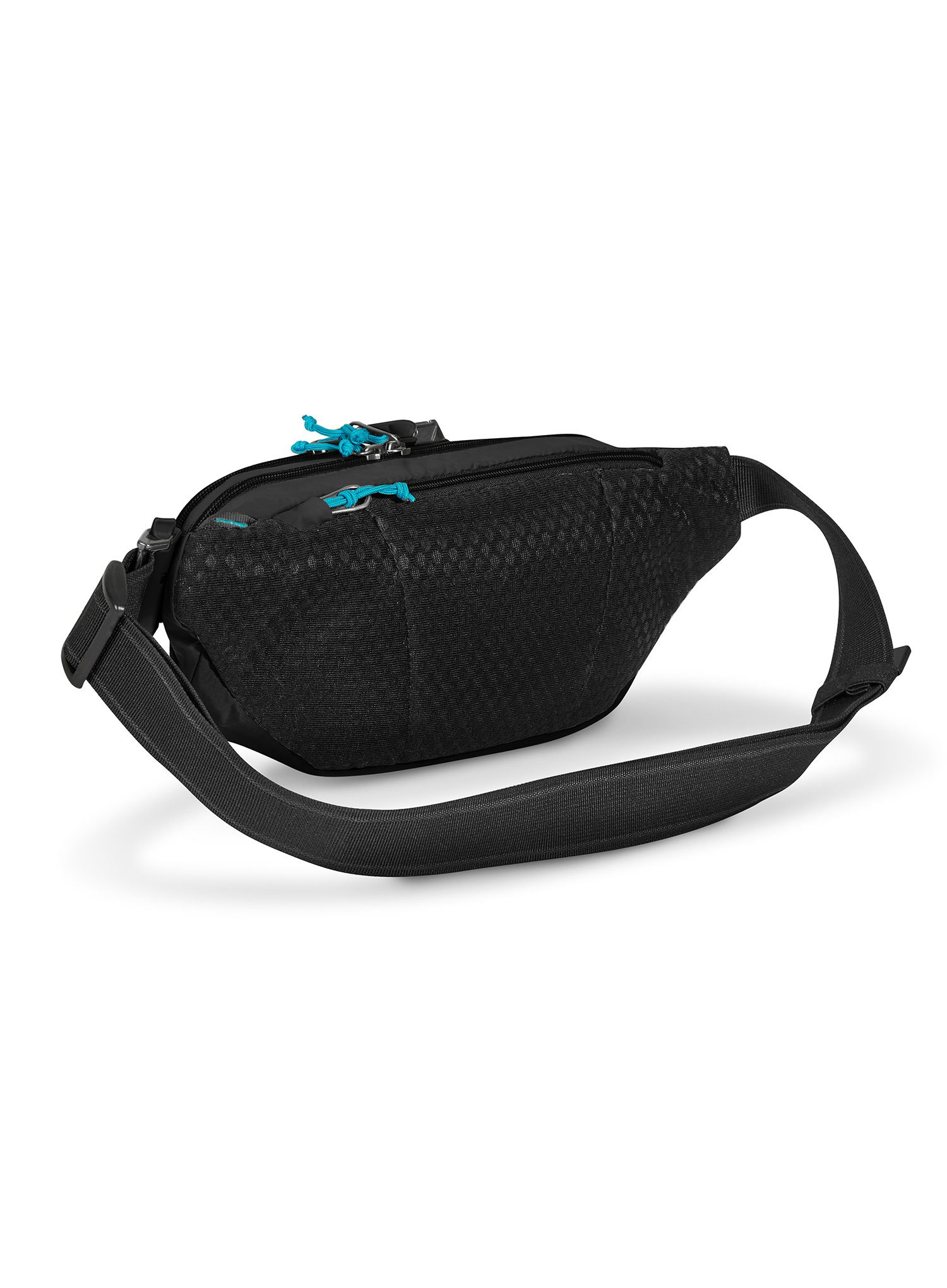 Torbica za okoli pasu Pacsafe Eco Waist Pack - econyl black