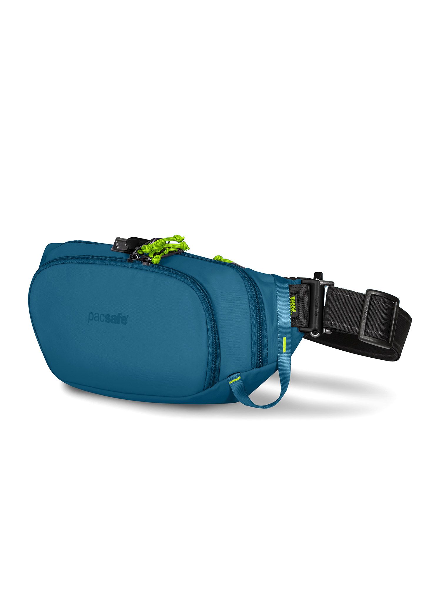 Torbica za okoli pasu Pacsafe Eco Waist Pack - tidal teal