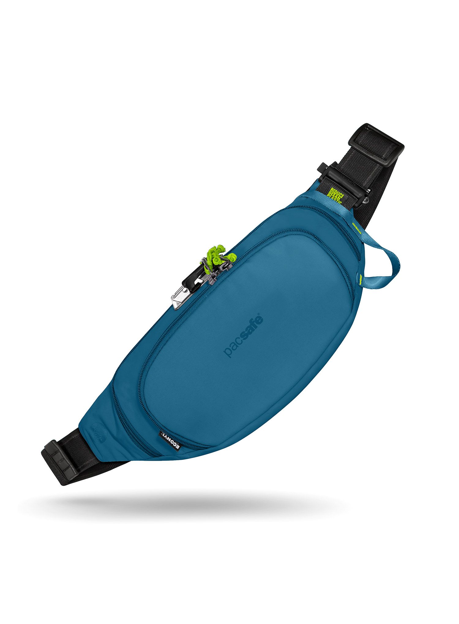 Torbica za okoli pasu Pacsafe Eco Waist Pack - tidal teal