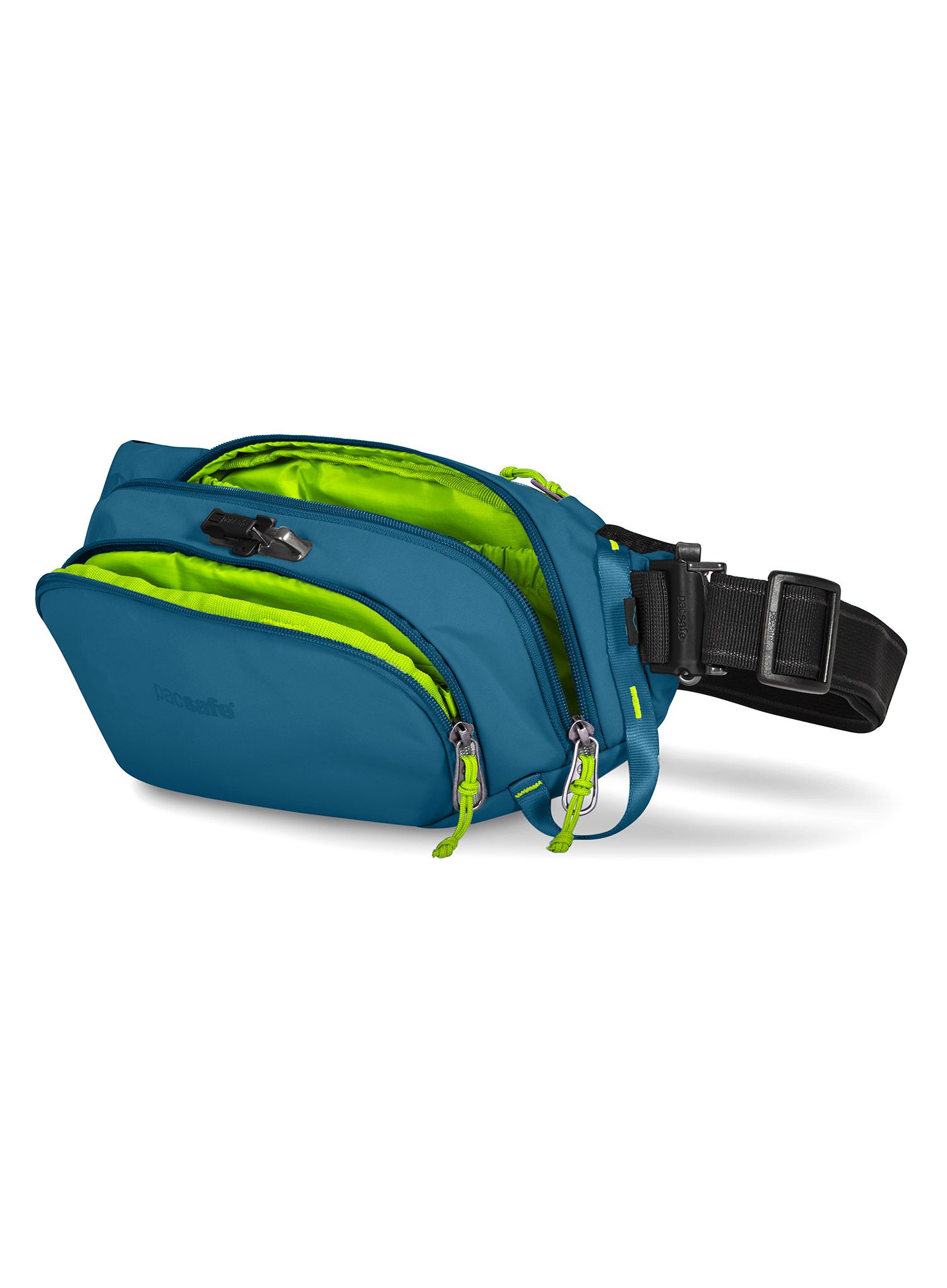 Torbica za okoli pasu Pacsafe Eco Waist Pack - tidal teal