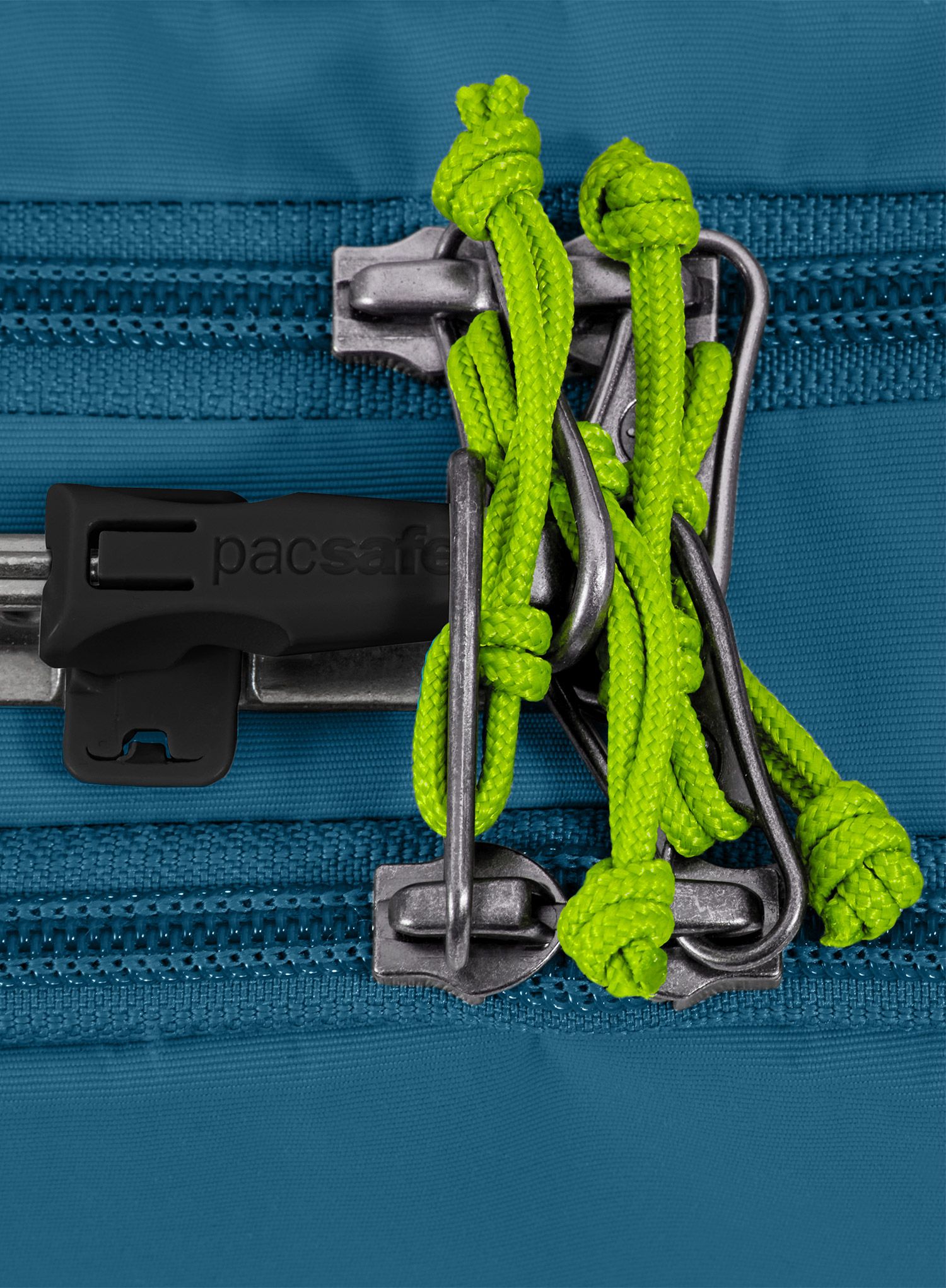 Torbica za okoli pasu Pacsafe Eco Waist Pack - tidal teal