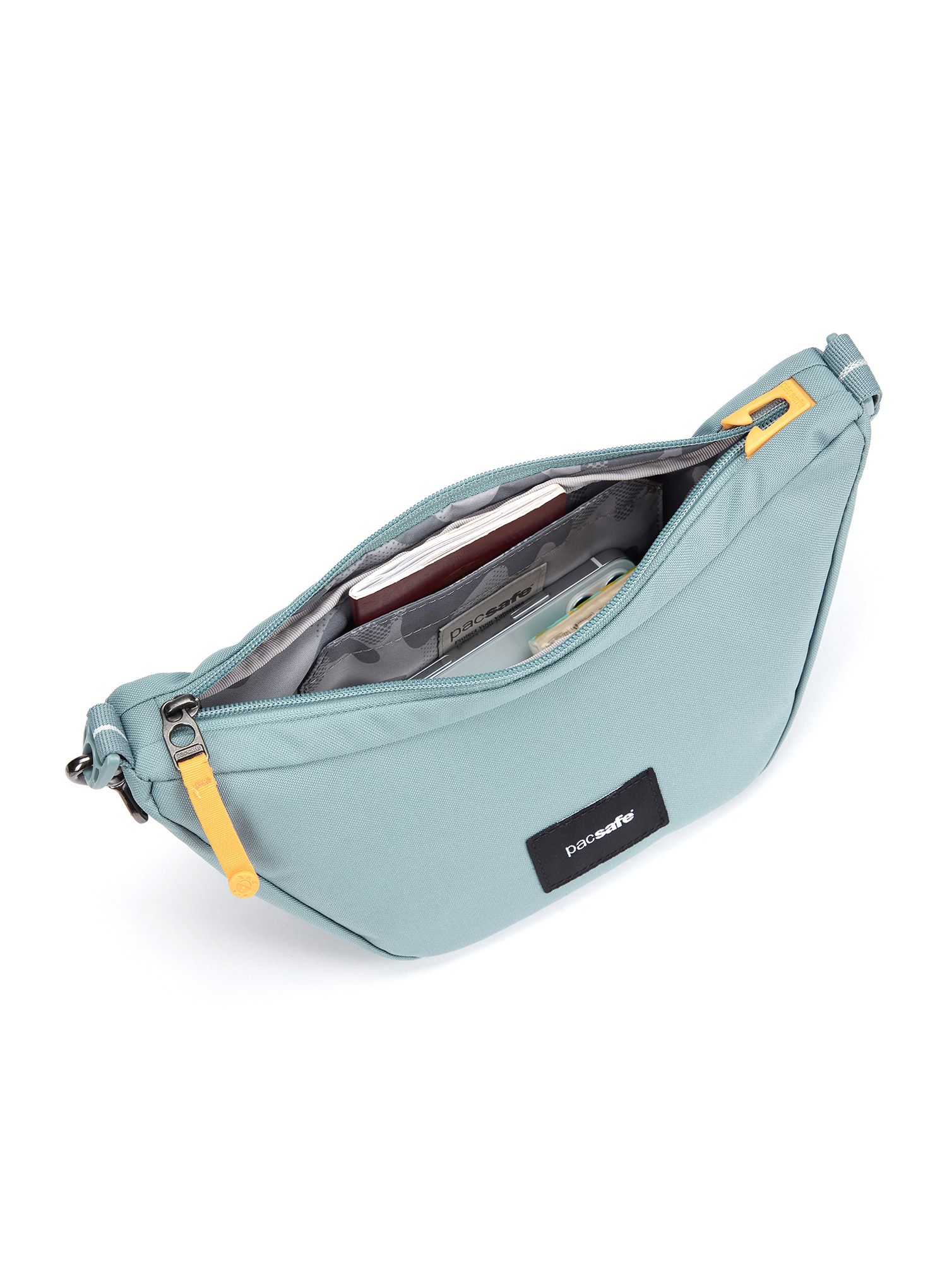 Torbica za čez ramo Pacsafe Go Lunar Crossbody - fresh mint